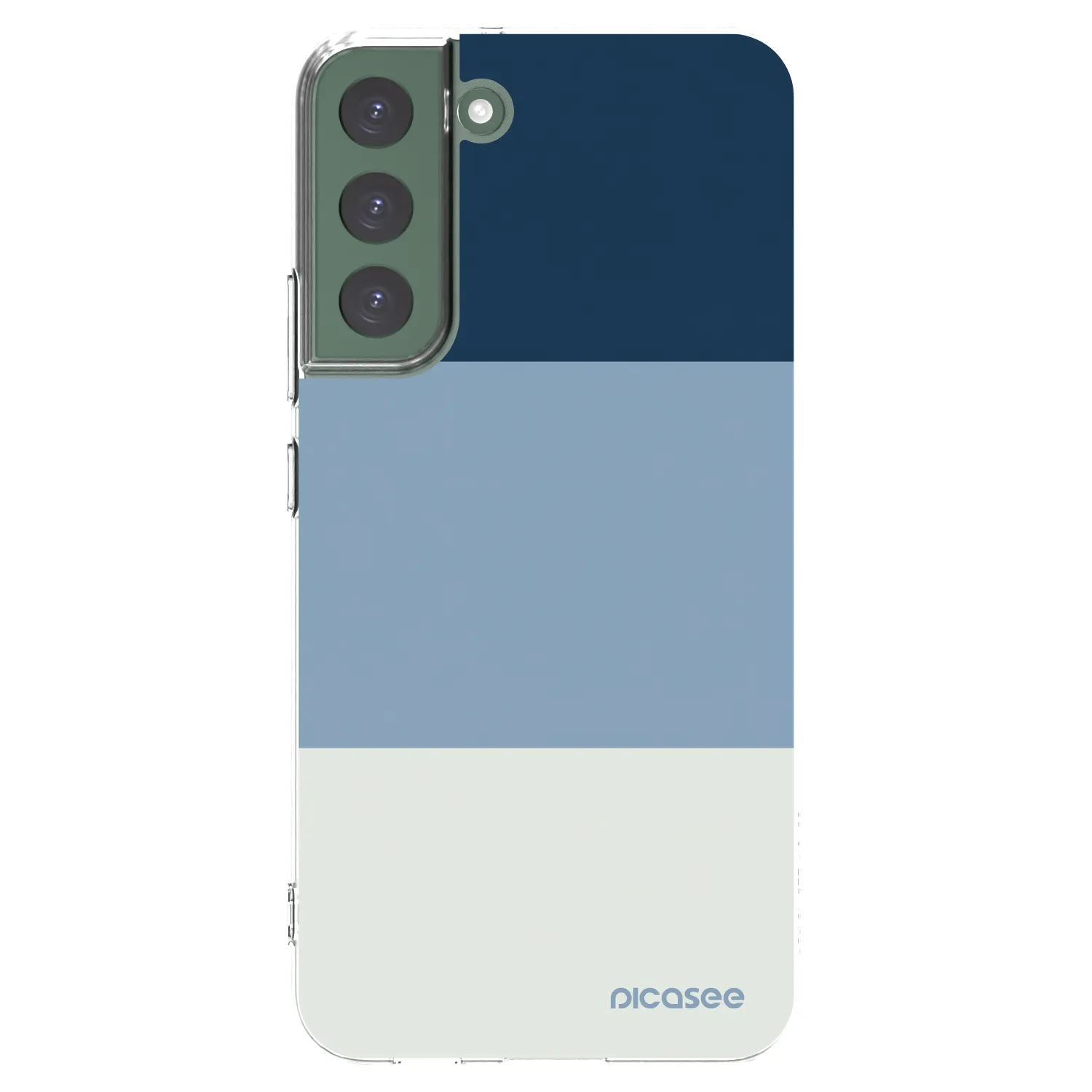 Picasee silikonski prozorni ovitek za Samsung Galaxy S22+ 5G - Coastal Blue