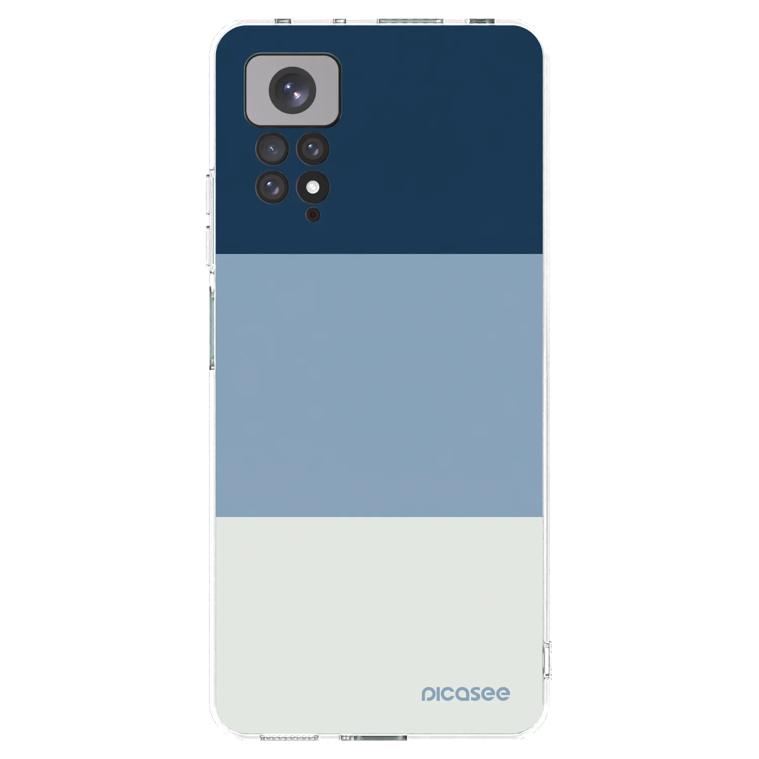 Picasee silikonski prozorni ovitek za Xiaomi Redmi Note 11 - Coastal Blue