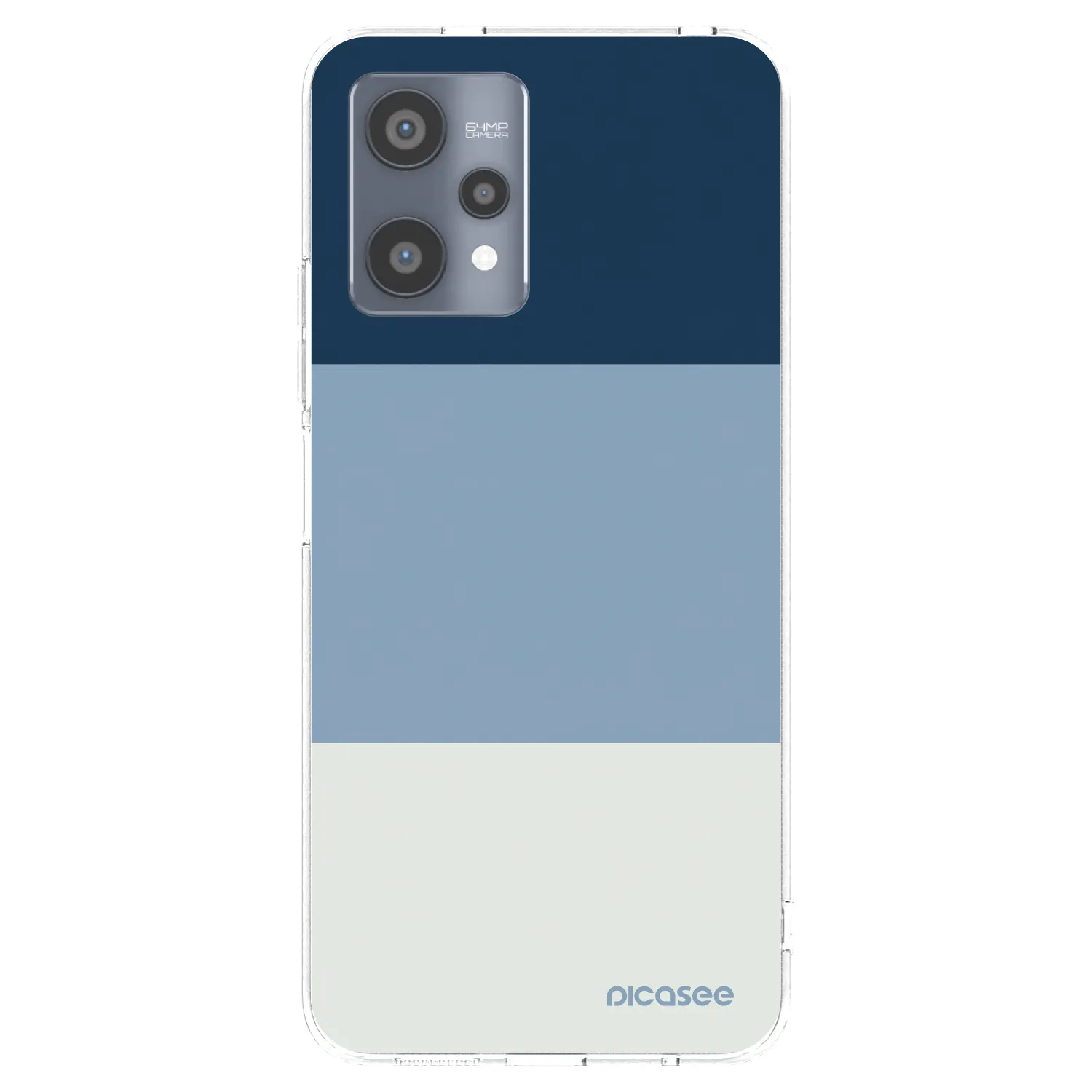 Picasee silikonski prozorni ovitek za Realme 9 Pro 5G - Coastal Blue
