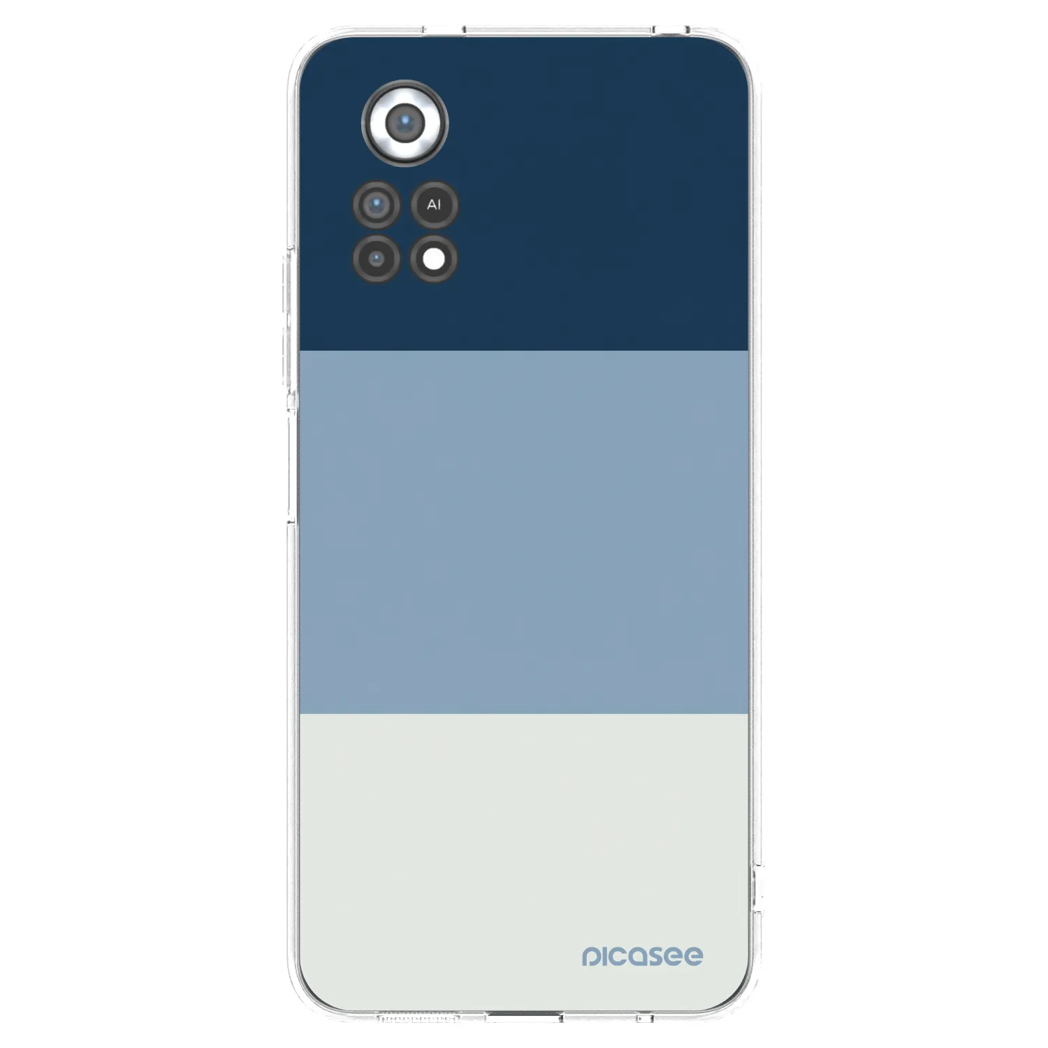 Picasee silikonski prozorni ovitek za Xiaomi Poco X4 Pro 5G - Coastal Blue