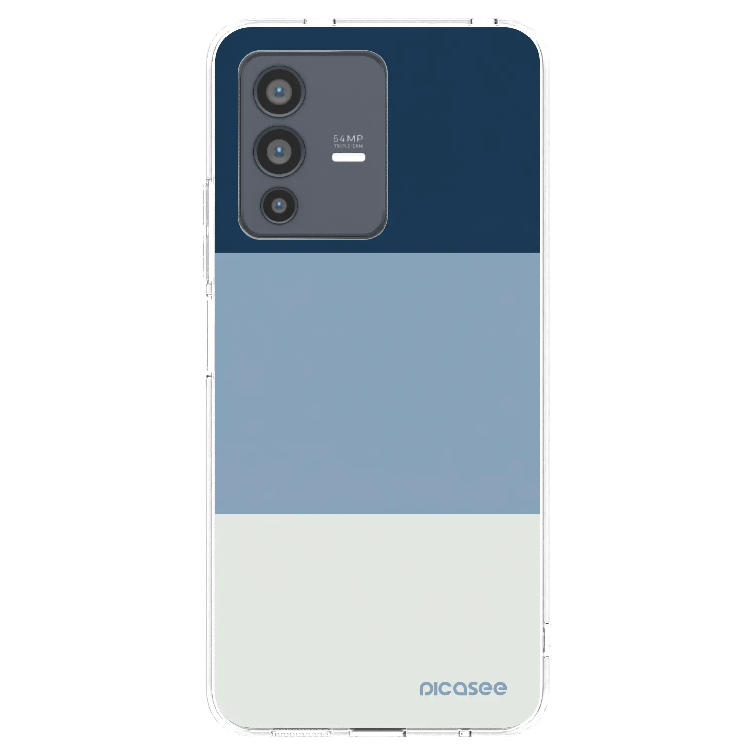 Picasee silikonski prozorni ovitek za Vivo V23 5G - Coastal Blue