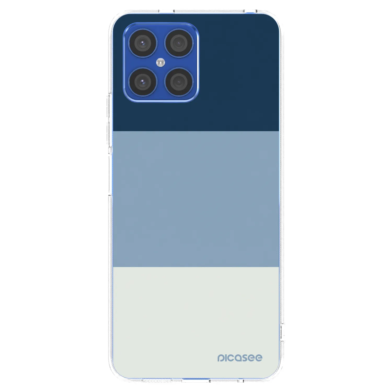 Picasee silikonski prozorni ovitek za Honor X8 4G - Coastal Blue