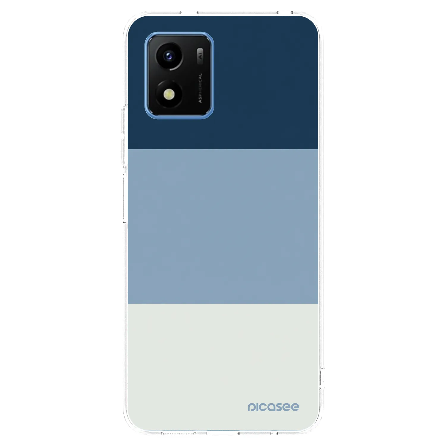 Picasee silikonski prozorni ovitek za Vivo Y01 - Coastal Blue