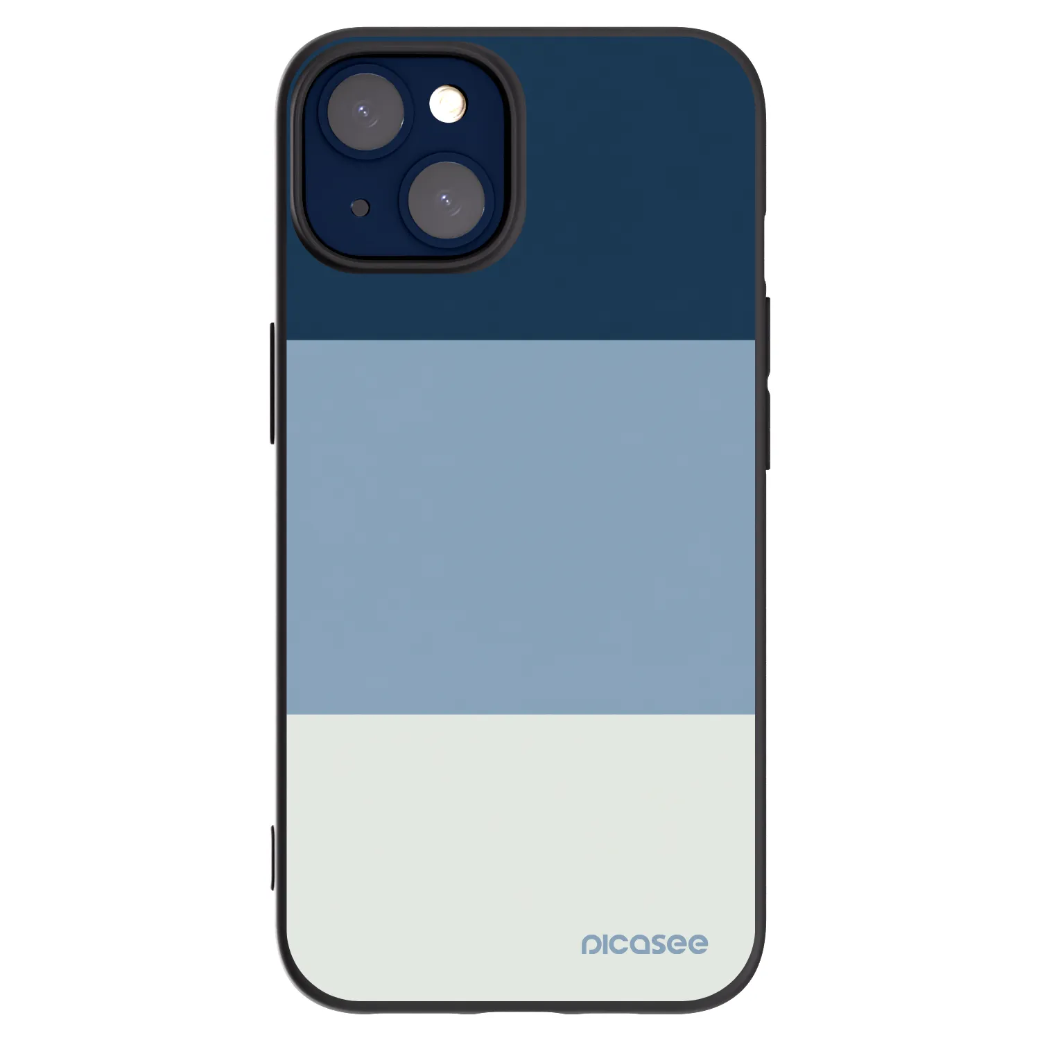 Picasee silikonski črni ovitek za Apple iPhone 14 - Coastal Blue