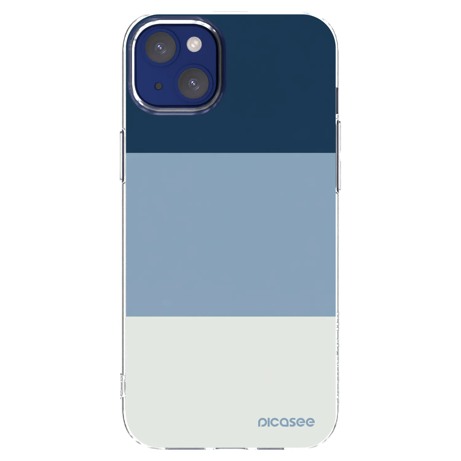 Picasee silikonski prozorni ovitek za Apple iPhone 14 Plus - Coastal Blue