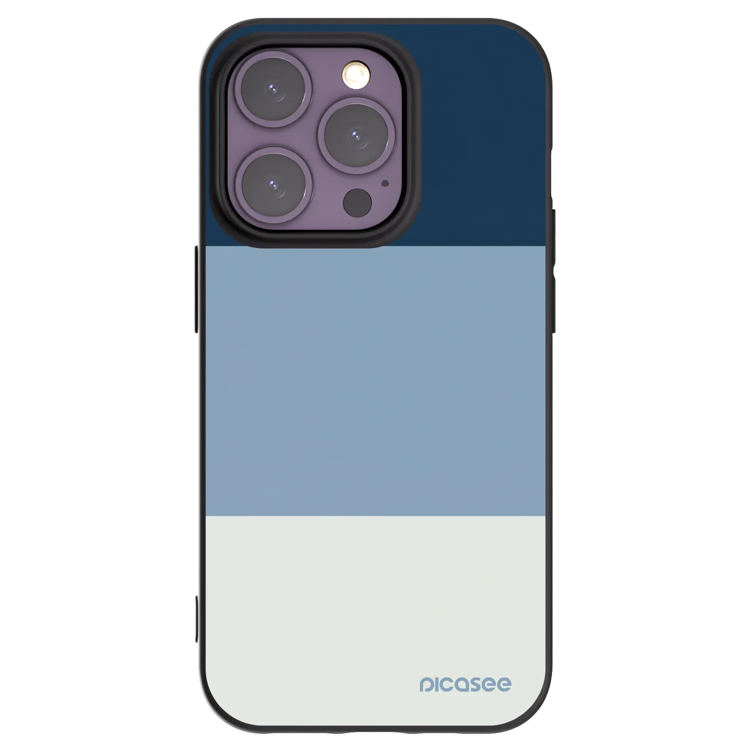 Picasee silikonski črni ovitek za Apple iPhone 14 Pro - Coastal Blue