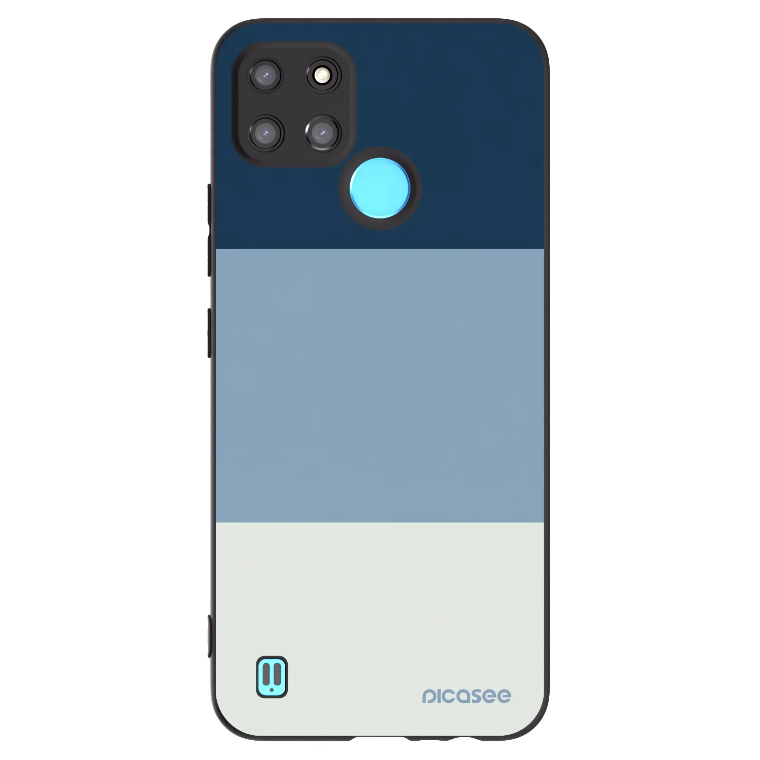Picasee silikonski črni ovitek za Realme C21Y - Coastal Blue