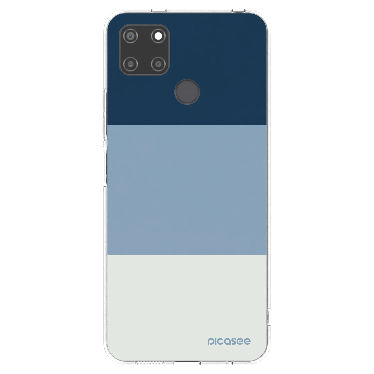 Picasee silikonski prozorni ovitek za Realme C21Y - Coastal Blue