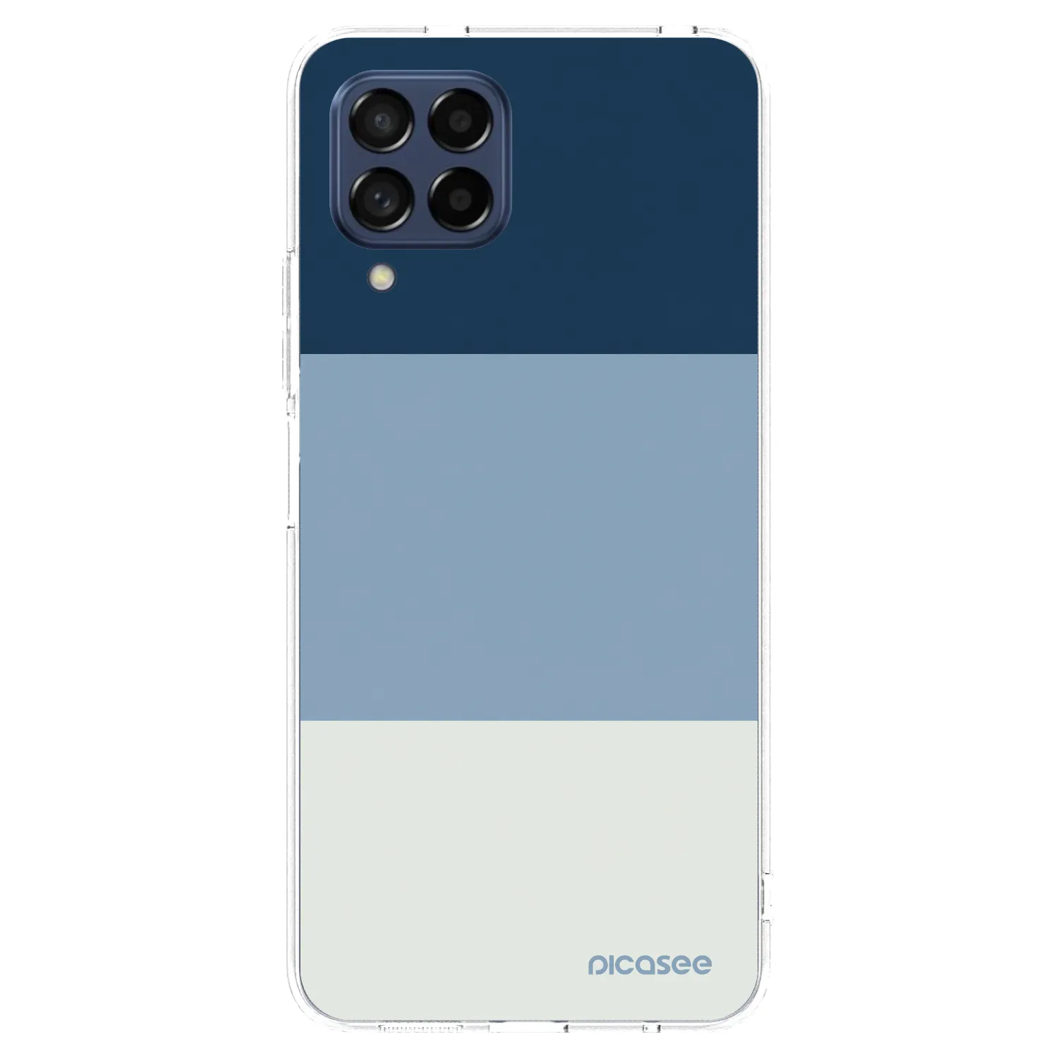Picasee silikonski prozorni ovitek za Samsung Galaxy M53 5G - Coastal Blue