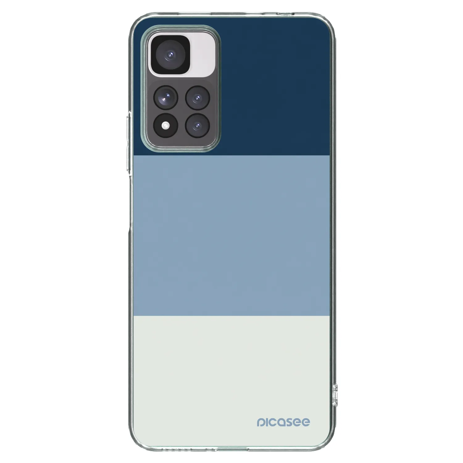 Picasee silikonski prozorni ovitek za Xiaomi Redmi Note 11 Pro+ 5G - Coastal Blue