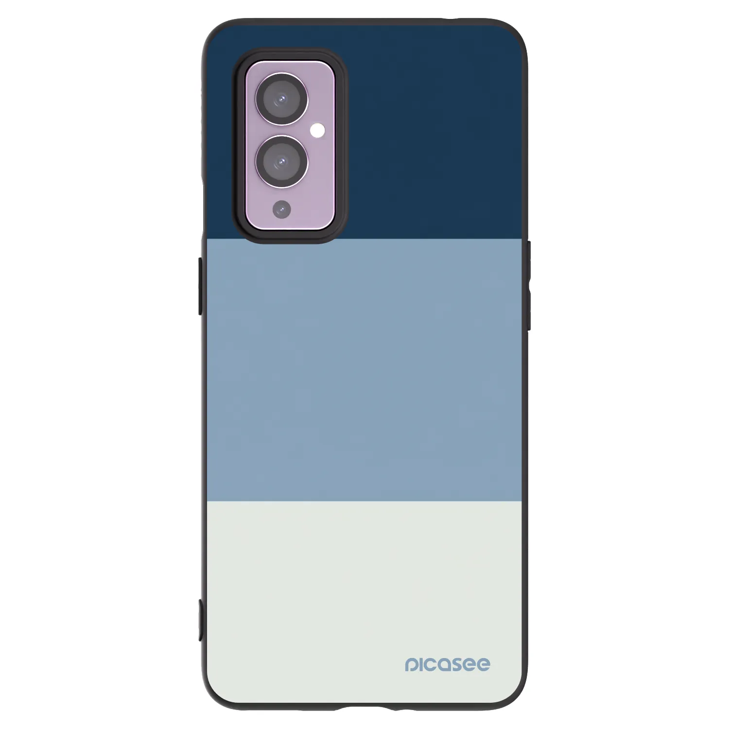 Picasee silikonski črni ovitek za OnePlus 9 - Coastal Blue