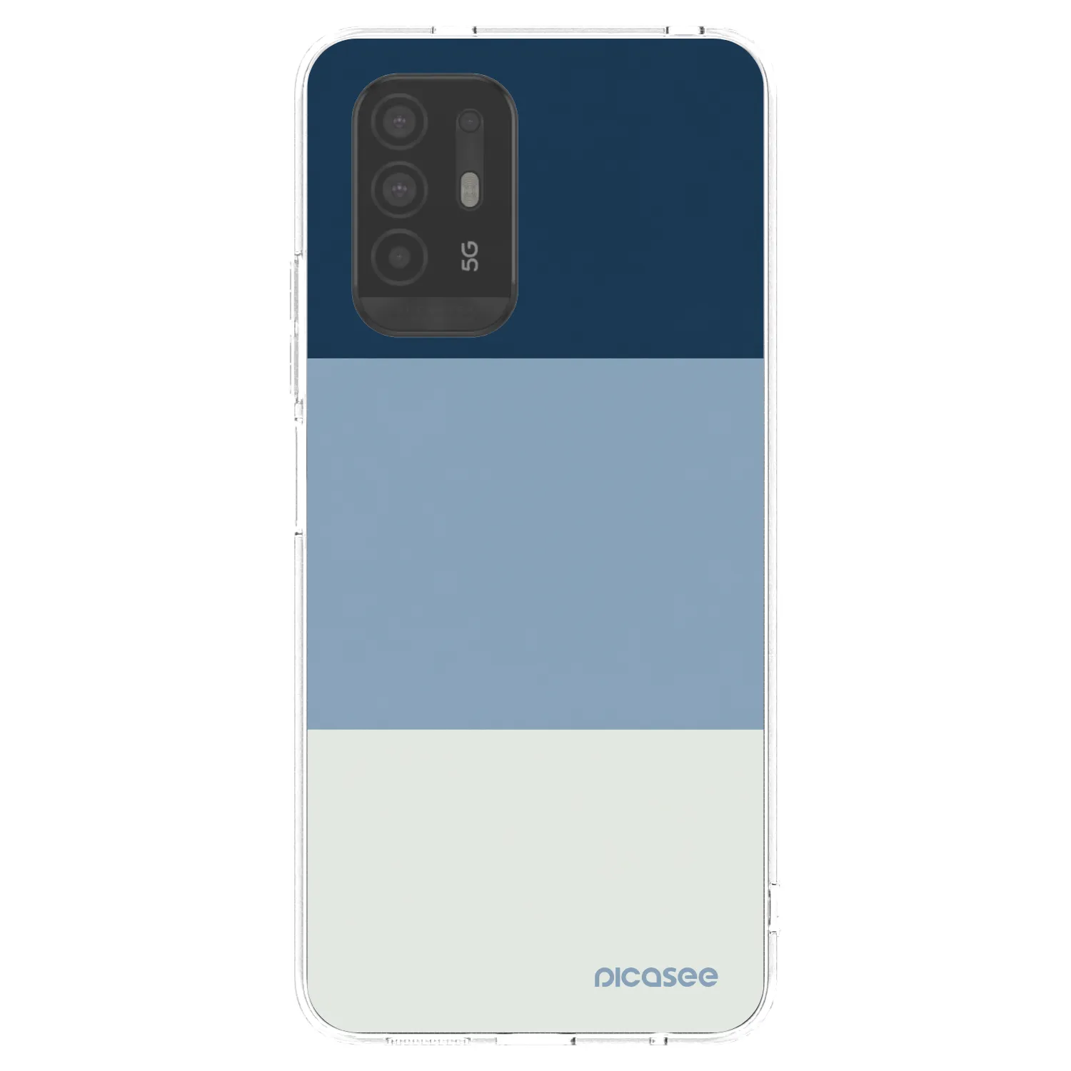 Picasee silikonski prozorni ovitek za OPPO A94 5G - Coastal Blue