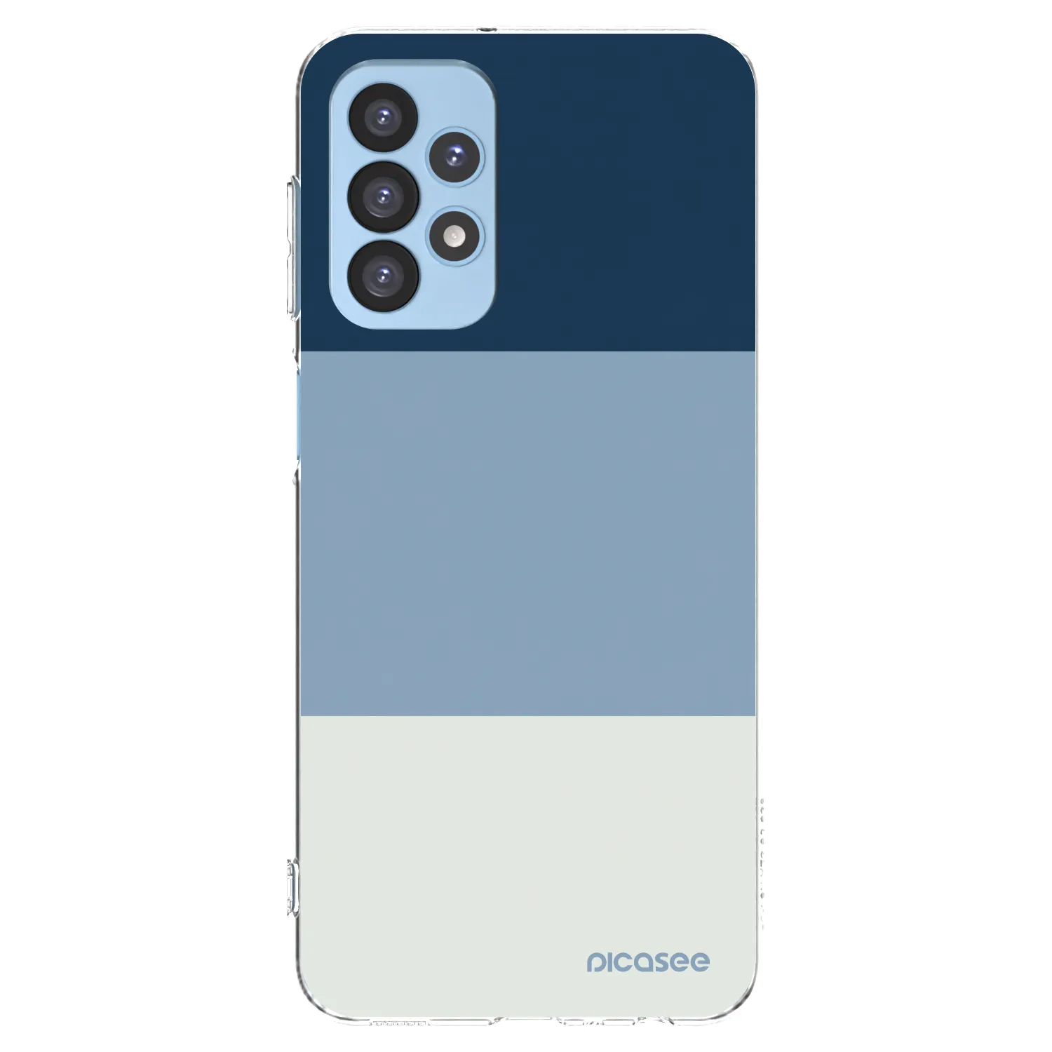 Picasee silikonski prozorni ovitek za Samsung Galaxy A23 A235F 4G - Coastal Blue