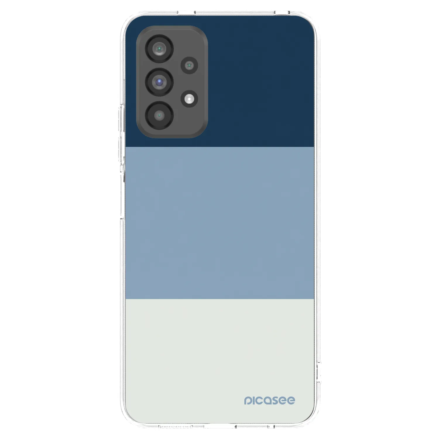 Picasee silikonski prozorni ovitek za Samsung Galaxy A73 5G - Coastal Blue
