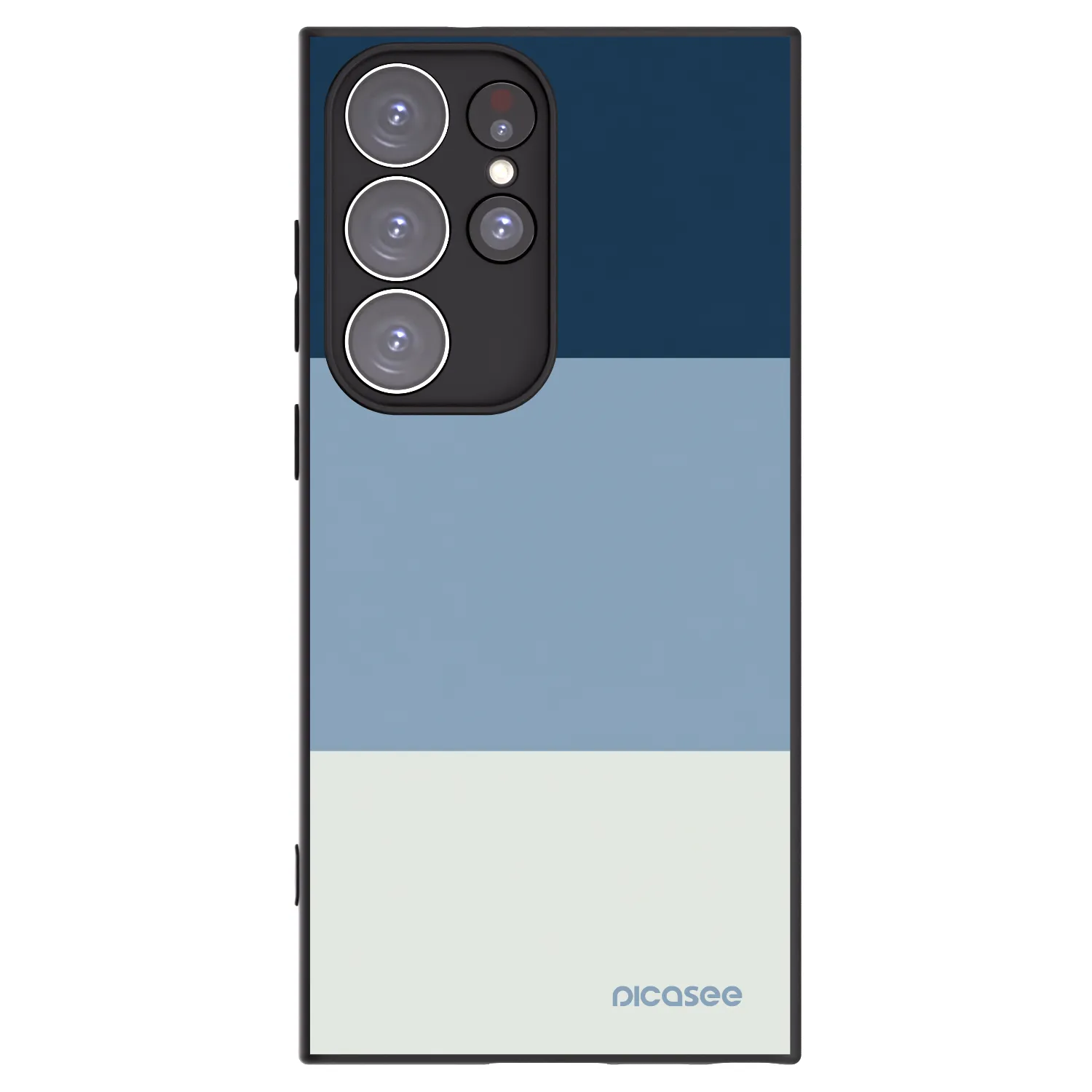 Picasee silikonski črni ovitek za Samsung Galaxy S23 Ultra 5G - Coastal Blue