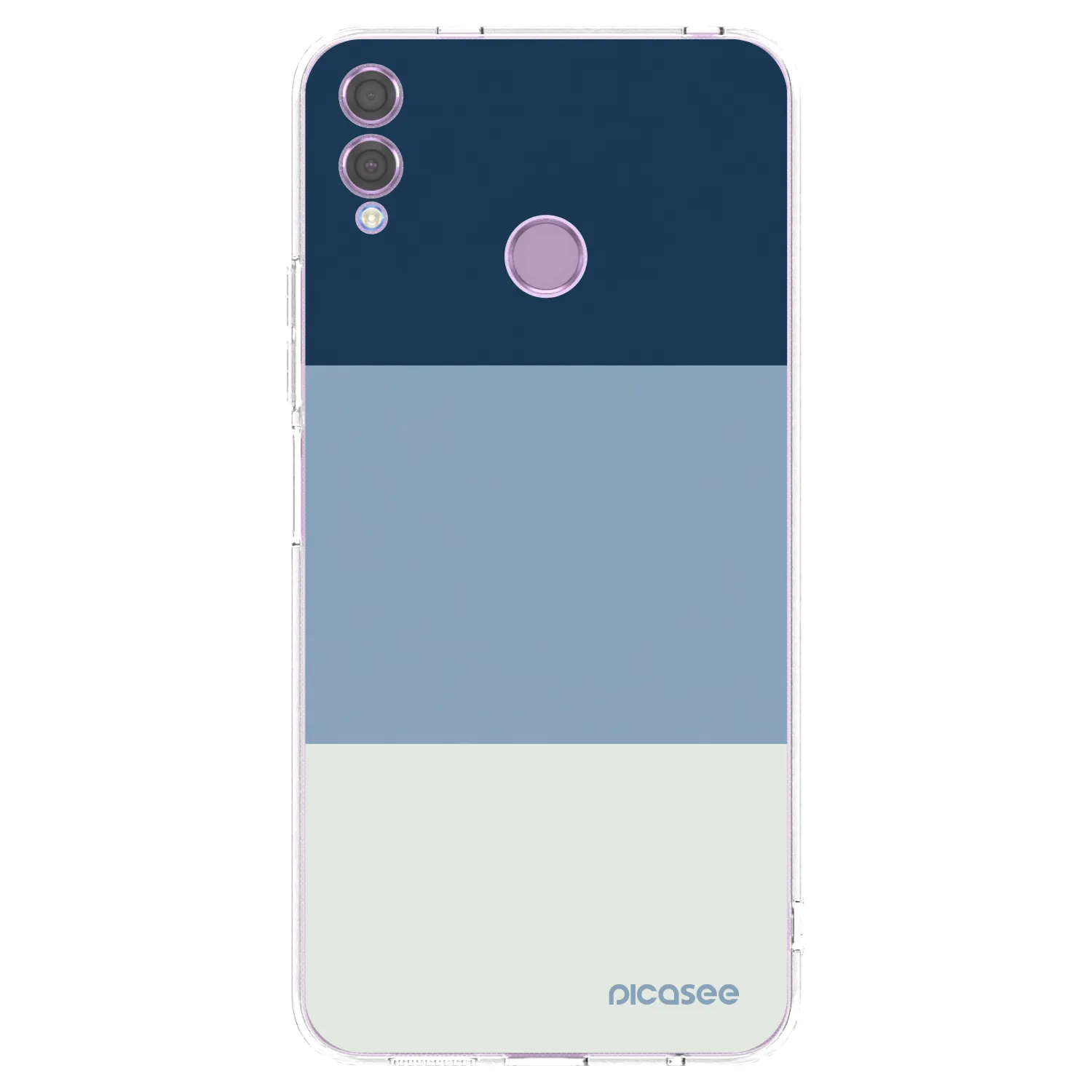 Picasee silikonski prozorni ovitek za Honor 8X - Coastal Blue