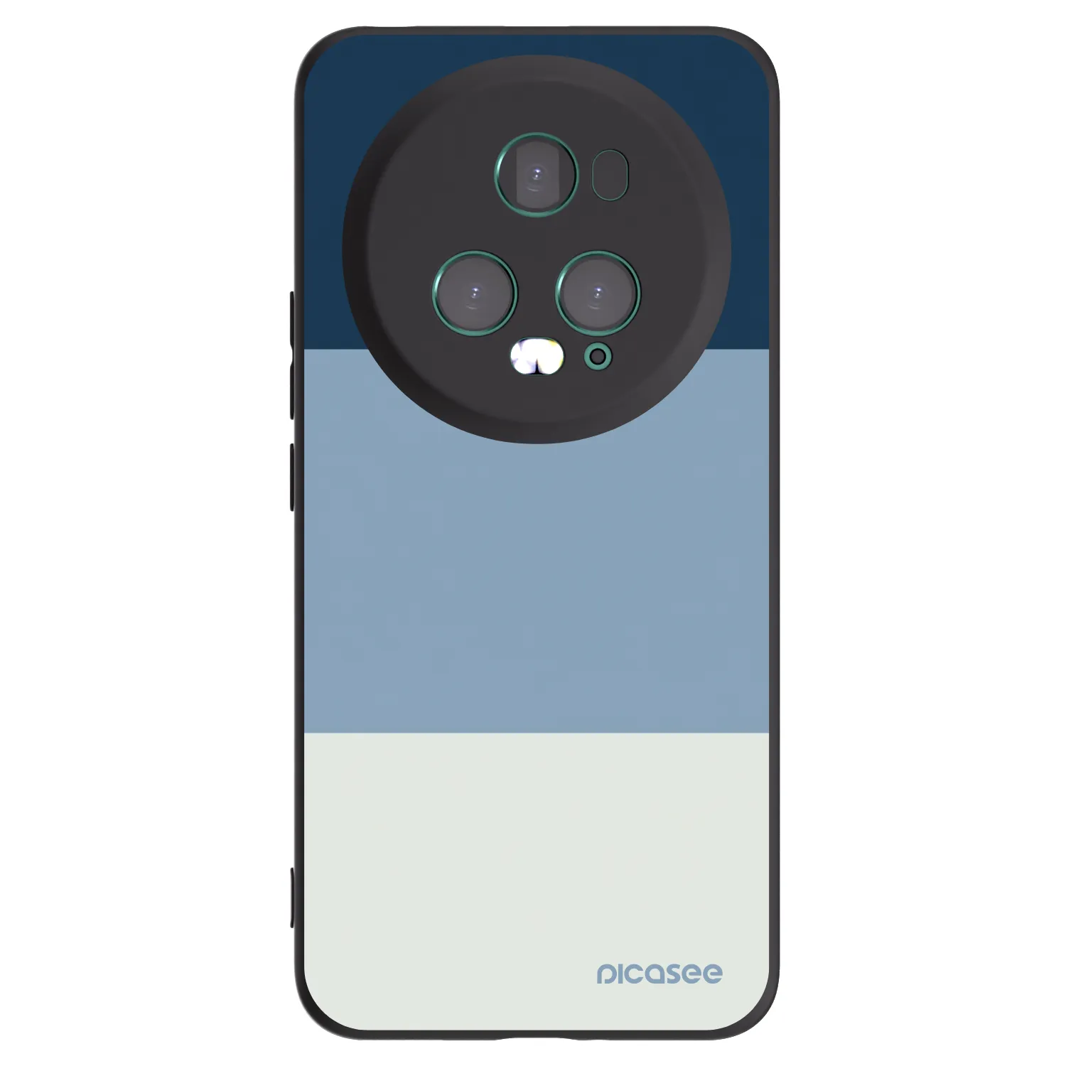 Picasee silikonski črni ovitek za Honor Magic5 Pro - Coastal Blue