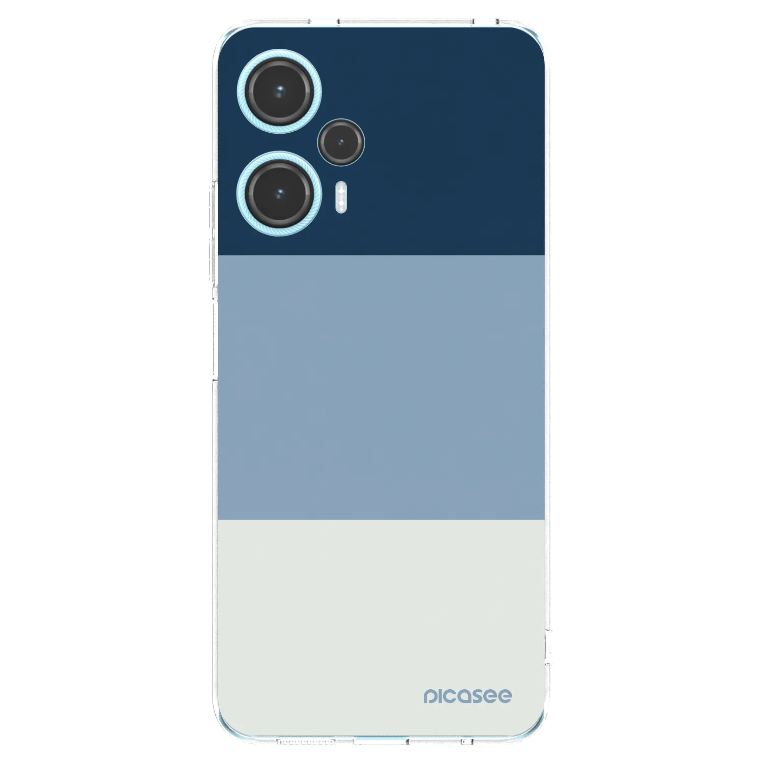 Picasee silikonski prozorni ovitek za Xiaomi Poco F5 - Coastal Blue