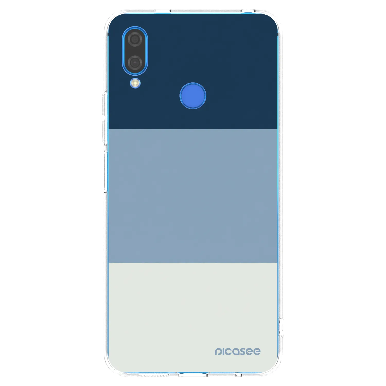Picasee silikonski prozorni ovitek za Huawei Nova 3i - Coastal Blue