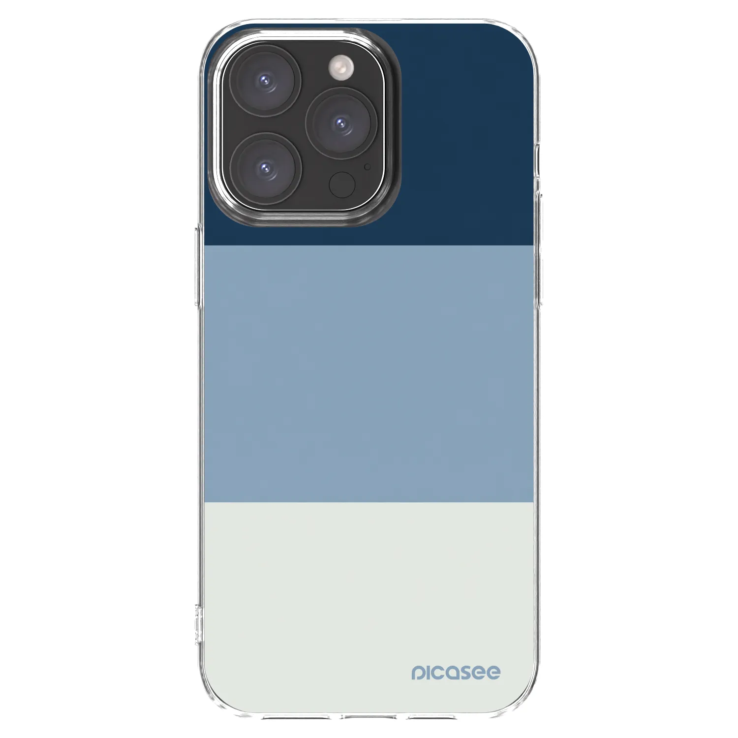 Picasee silikonski prozorni ovitek za Apple iPhone 15 Pro Max - Coastal Blue