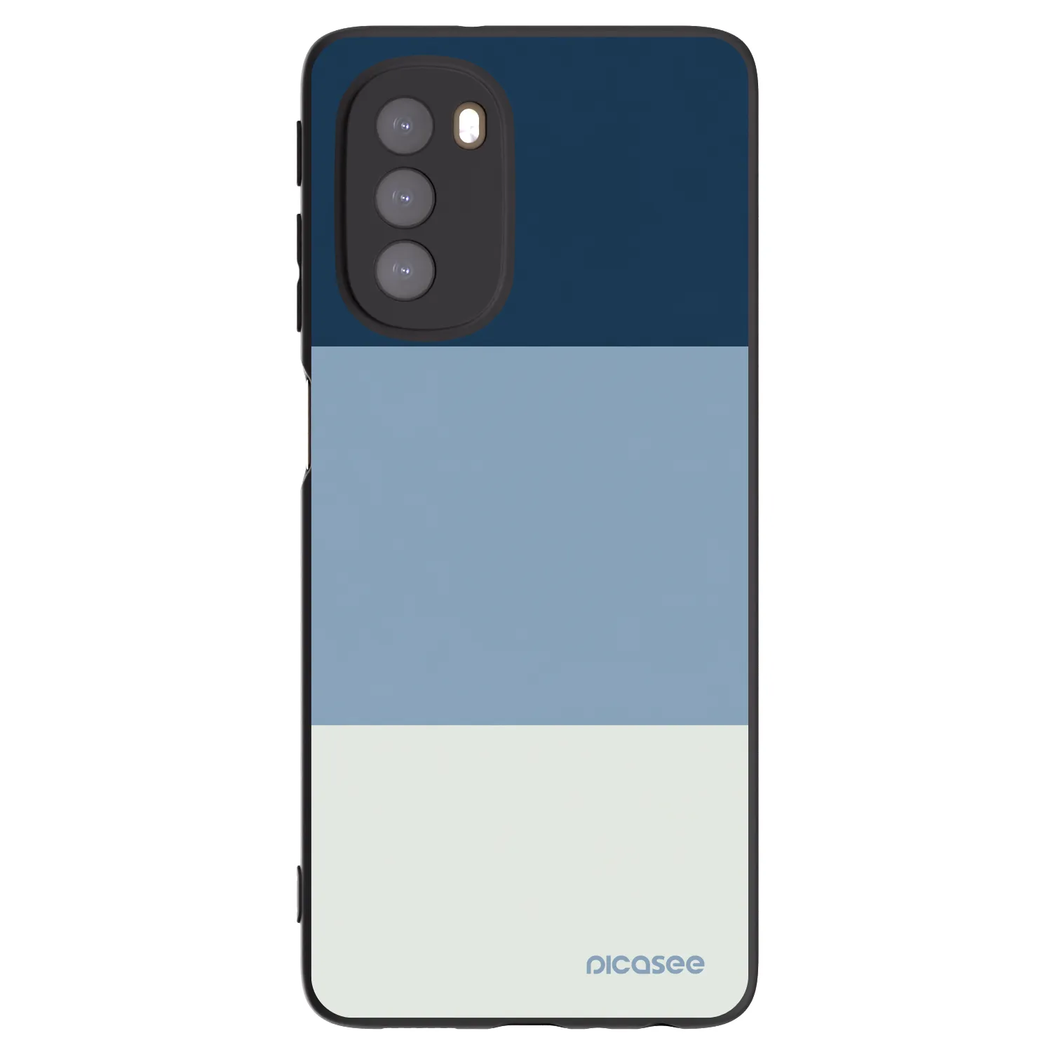 Picasee silikonski črni ovitek za Motorola Moto G51 - Coastal Blue