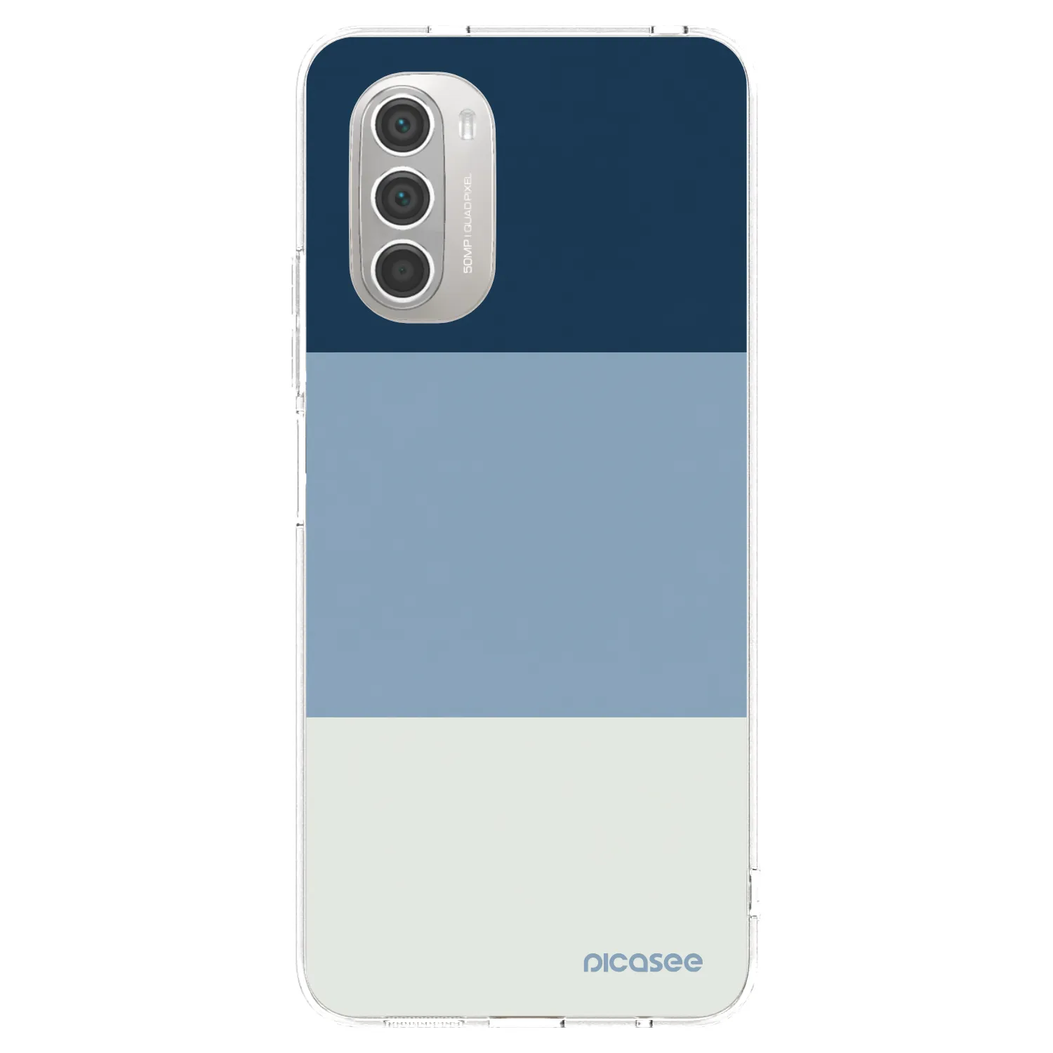 Picasee silikonski prozorni ovitek za Motorola Moto G51 - Coastal Blue