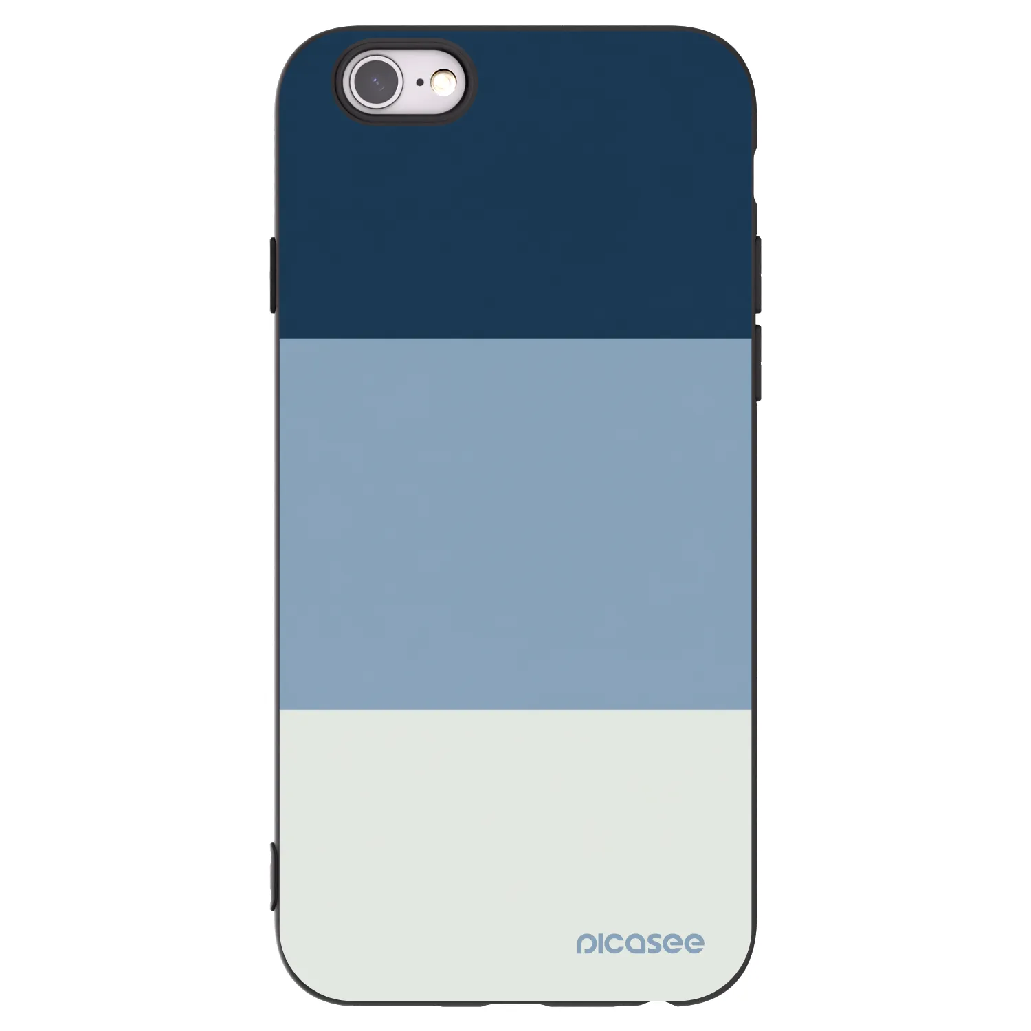 Picasee silikonski črni ovitek za Apple iPhone 6/6S - Coastal Blue