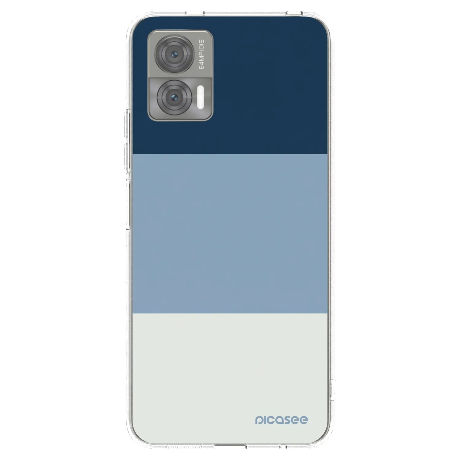 Picasee silikonski prozorni ovitek za Motorola Edge 30 Neo - Coastal Blue