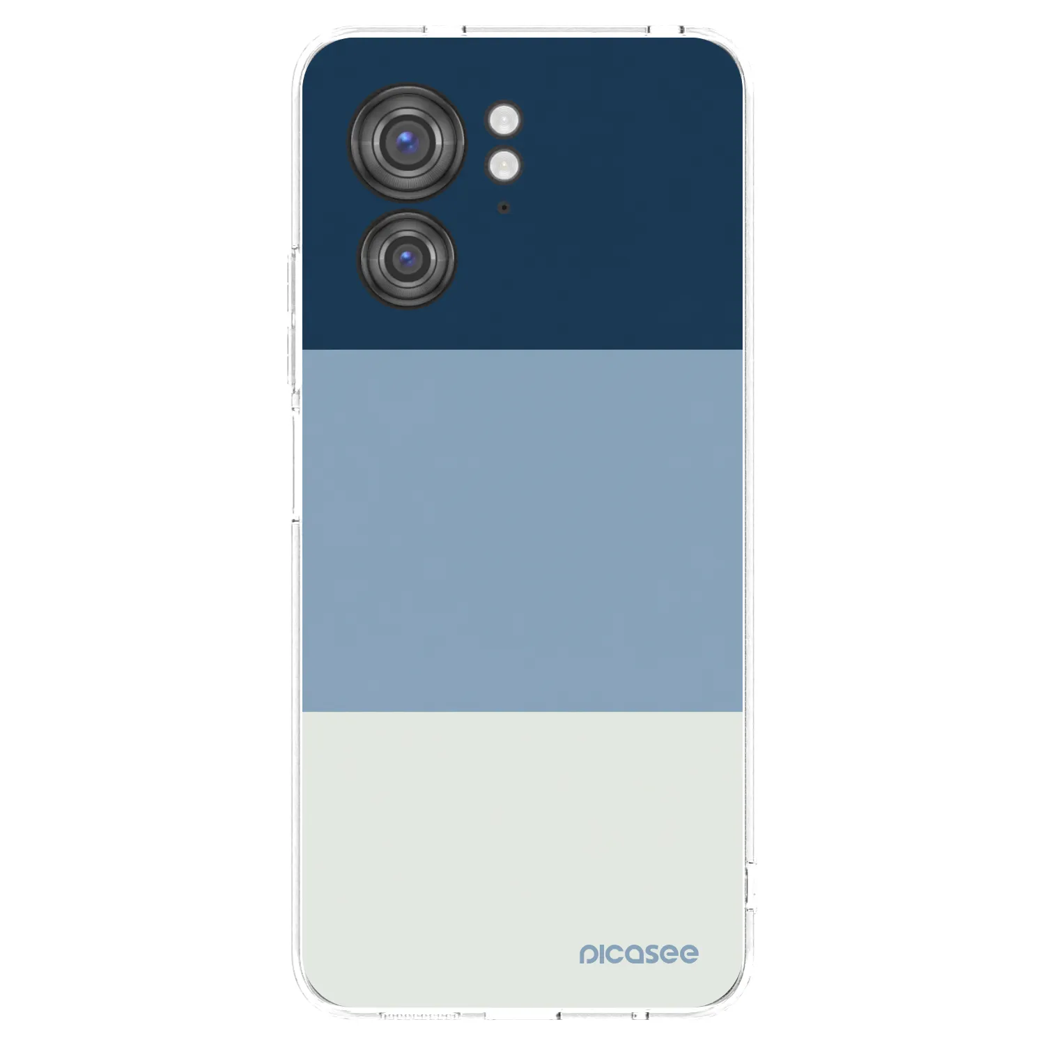 Picasee silikonski prozorni ovitek za Motorola Edge 40 - Coastal Blue