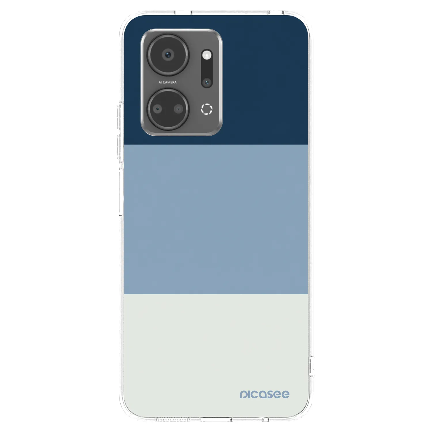 Picasee silikonski prozorni ovitek za Honor X7a - Coastal Blue