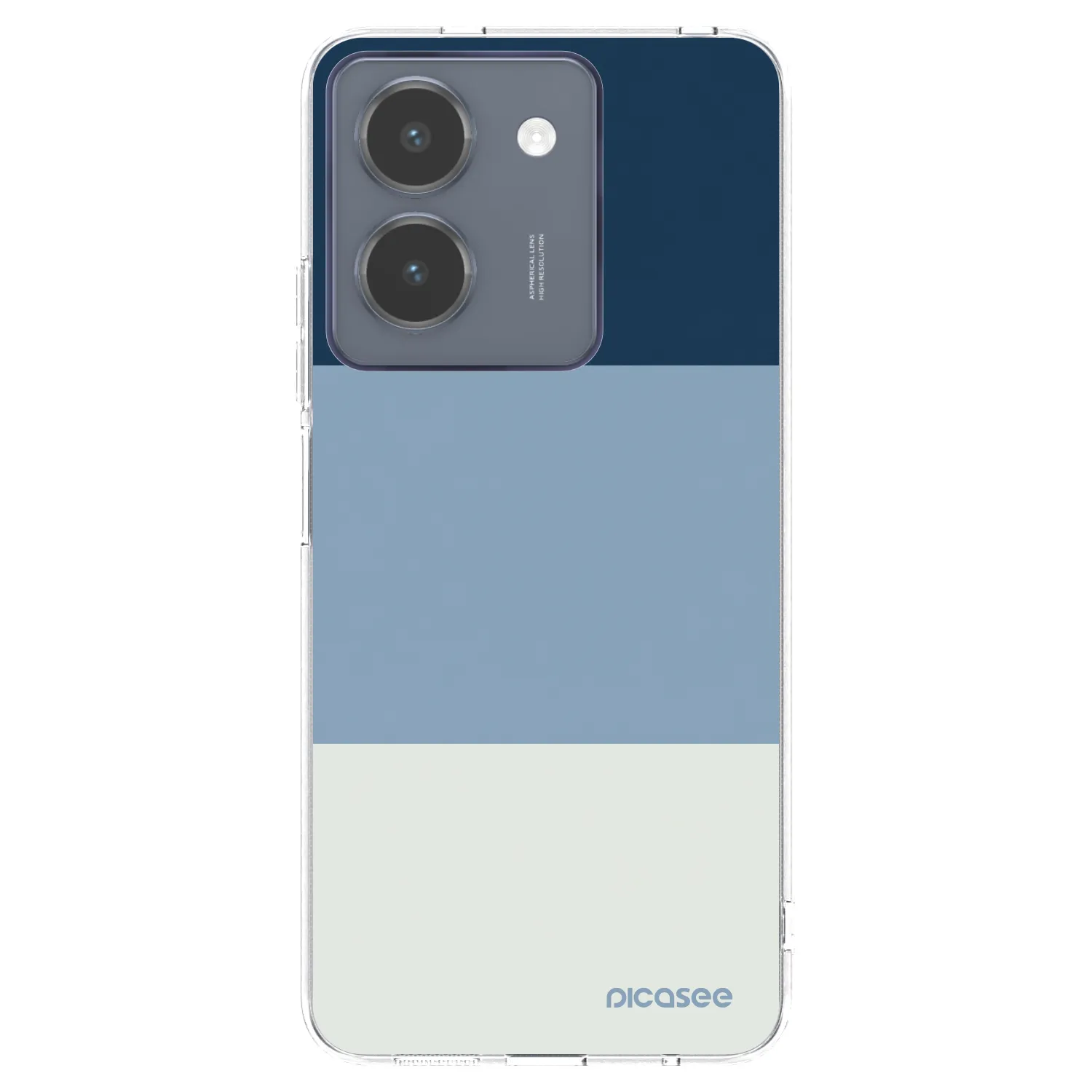Picasee silikonski prozorni ovitek za Vivo Y36 4G - Coastal Blue