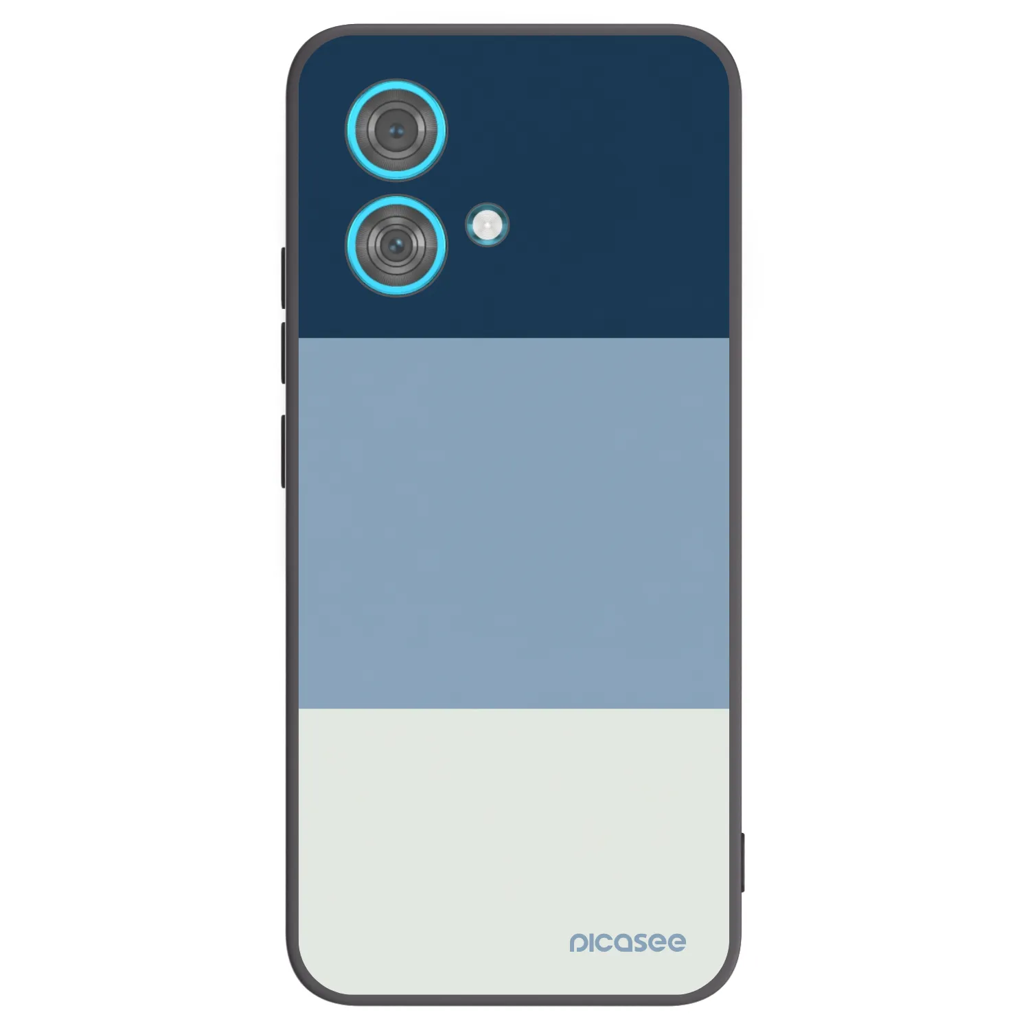 Picasee silikonski črni ovitek za Motorola Edge 40 Neo - Coastal Blue