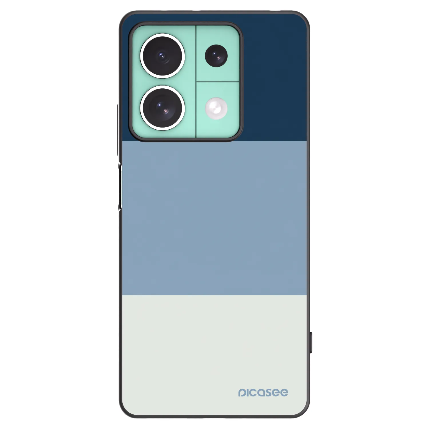 Picasee silikonski črni ovitek za Xiaomi Redmi Note 13 5G - Coastal Blue