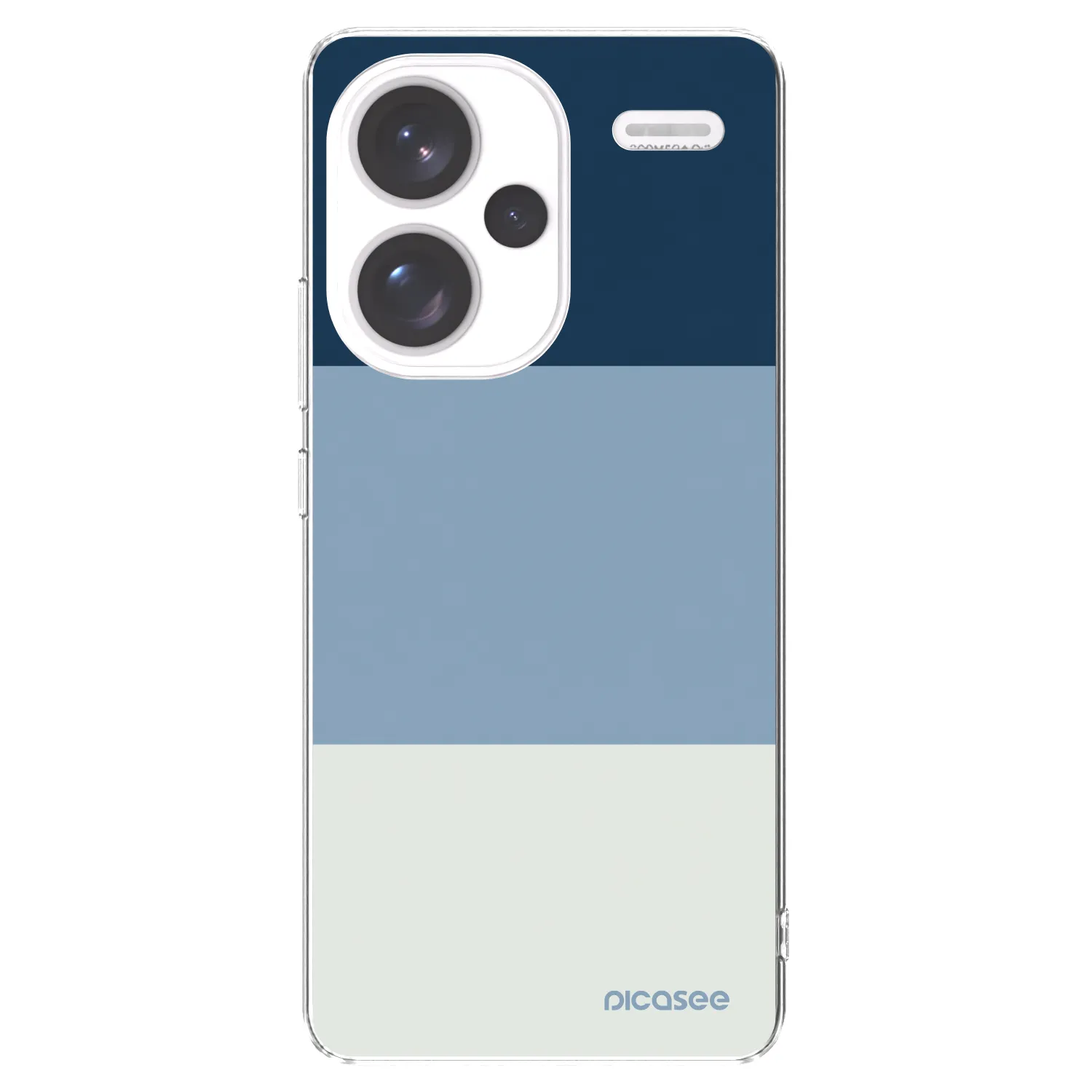Picasee silikonski prozorni ovitek za Xiaomi Redmi Note 13 Pro+ 5G - Coastal Blue