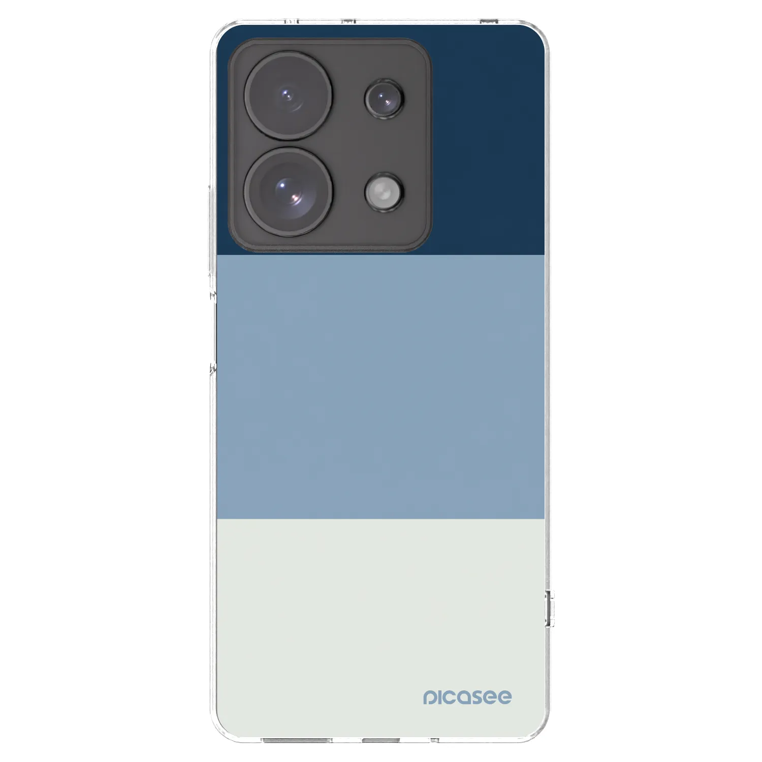 Picasee silikonski prozorni ovitek za Xiaomi Redmi Note 13 Pro 4G - Coastal Blue