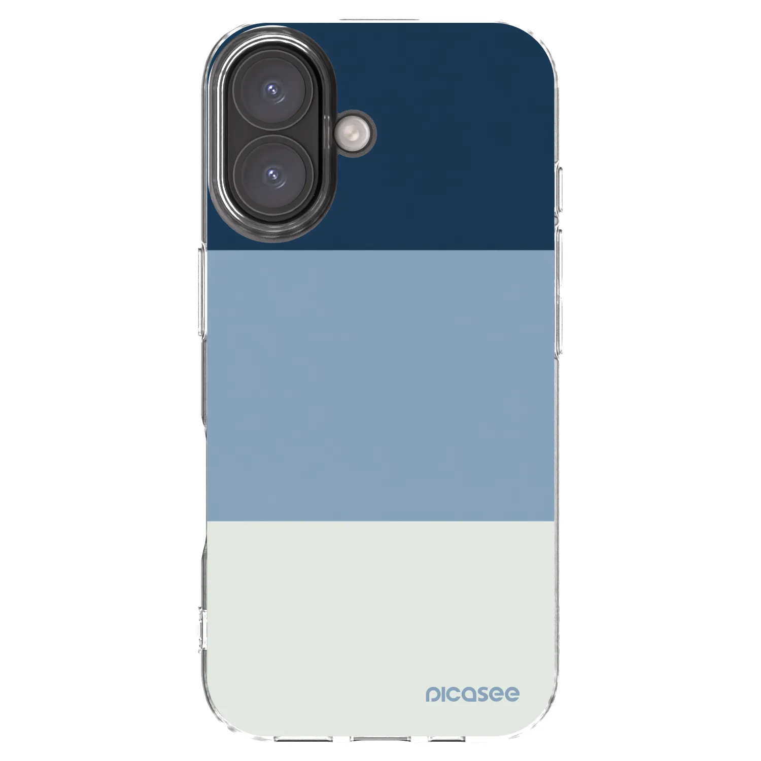 Picasee silikonski prozorni ovitek za Apple iPhone 16 - Coastal Blue