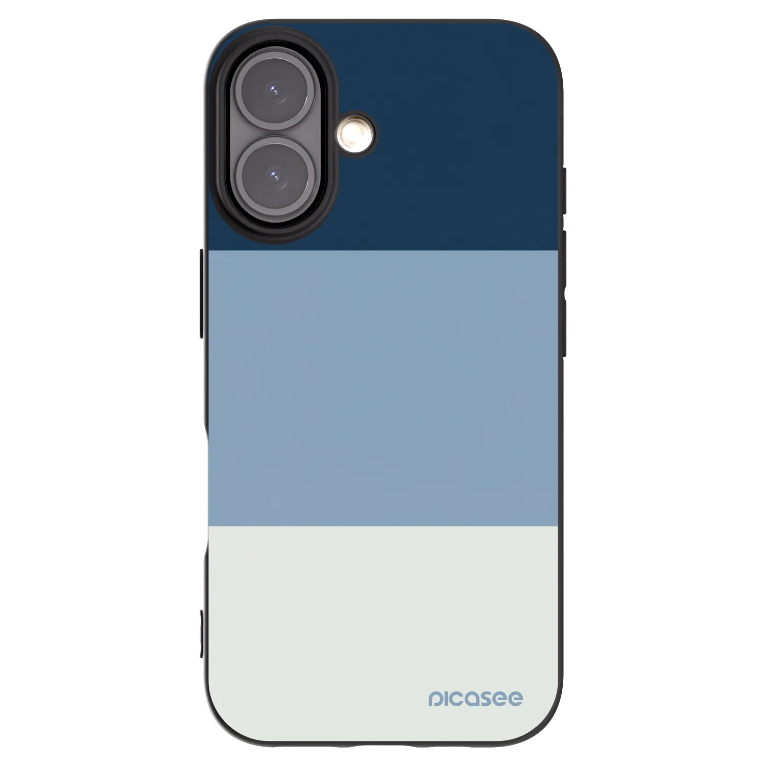 Picasee silikonski črni ovitek za Apple iPhone 16 - Coastal Blue