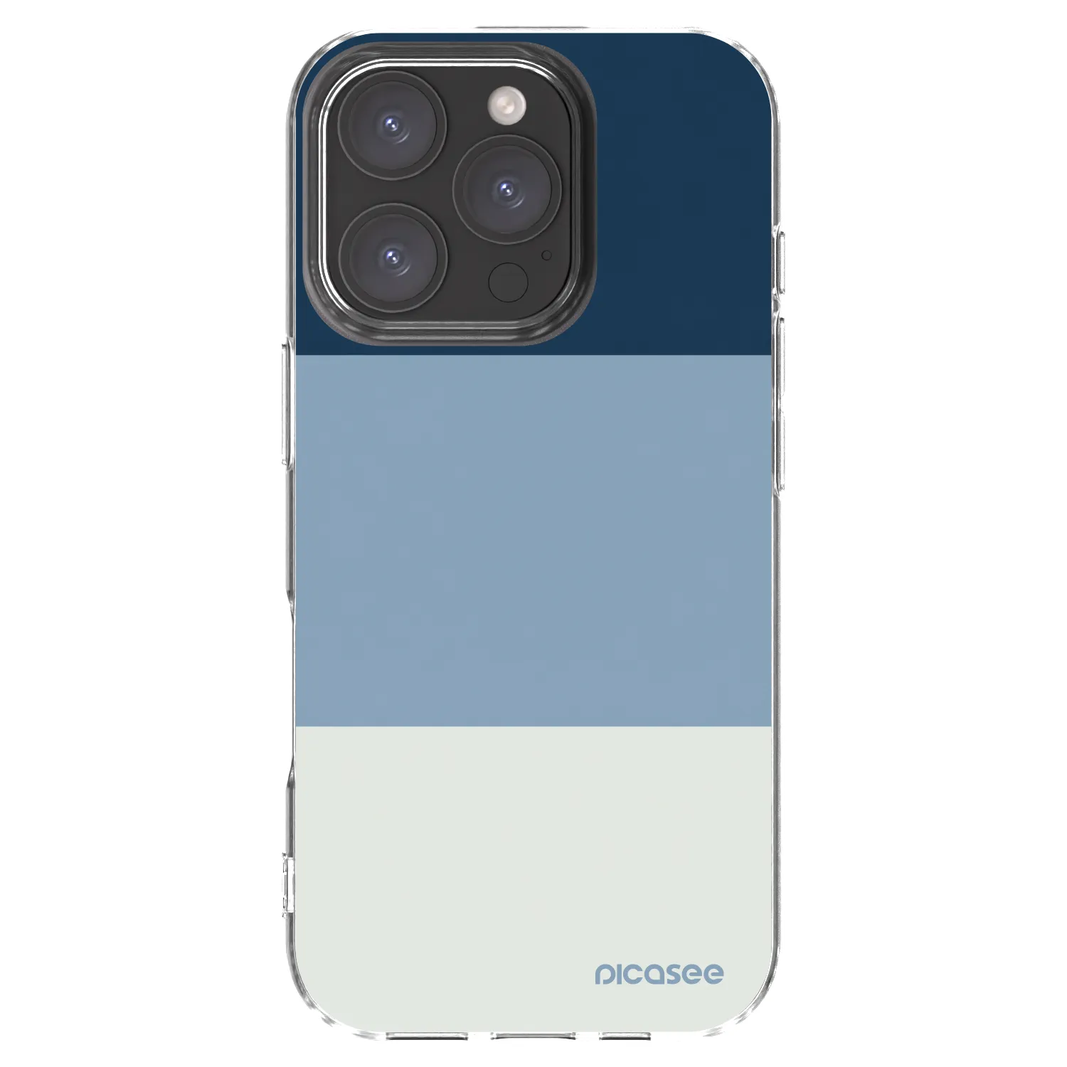 Picasee silikonski prozorni ovitek za Apple iPhone 16 Pro - Coastal Blue