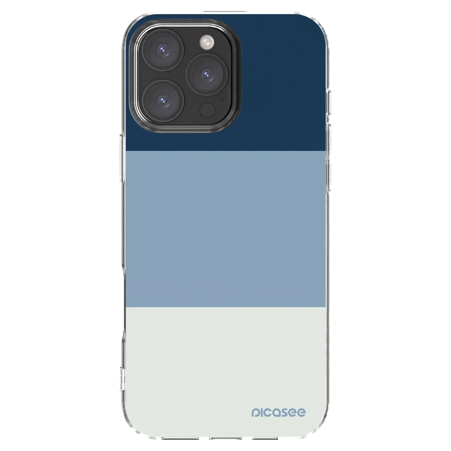Picasee silikonski prozorni ovitek za Apple iPhone 16 Pro Max - Coastal Blue