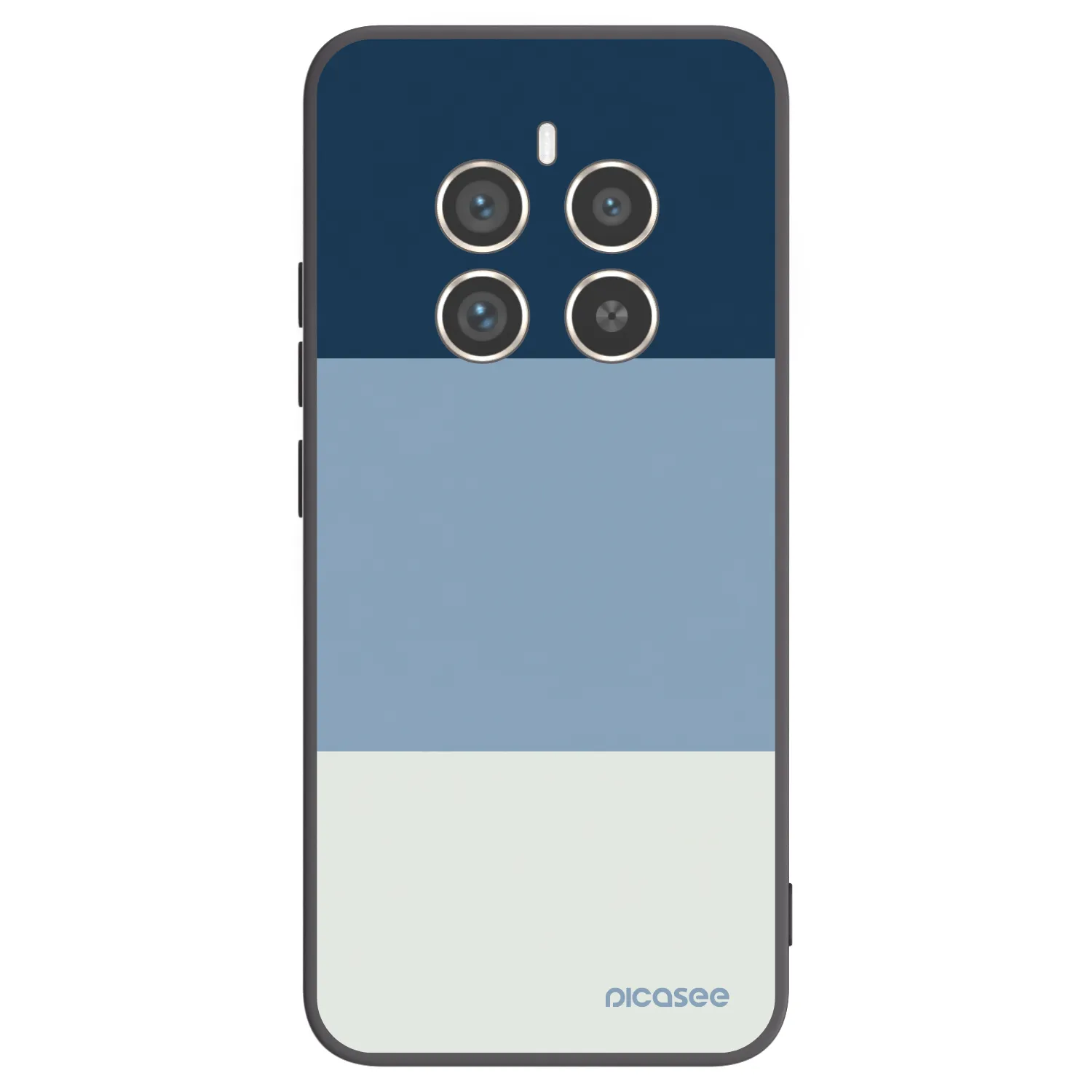 Picasee silikonski črni ovitek za Realme 12 Pro 5G - Coastal Blue