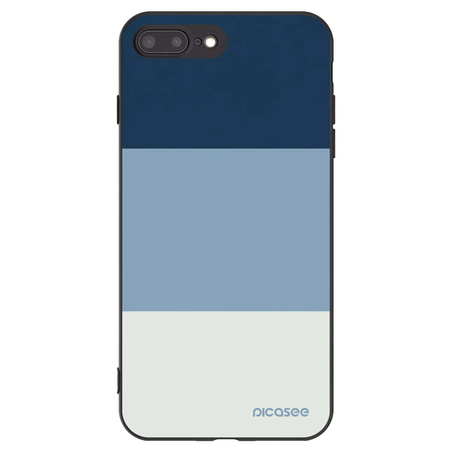 Picasee silikonski črni ovitek za Apple iPhone 8 Plus - Coastal Blue