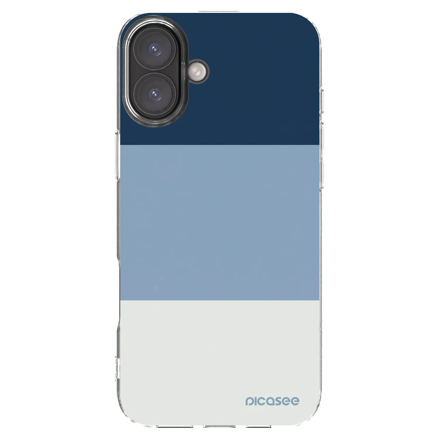 Picasee silikonski prozorni ovitek za Apple iPhone 16 Plus - Coastal Blue