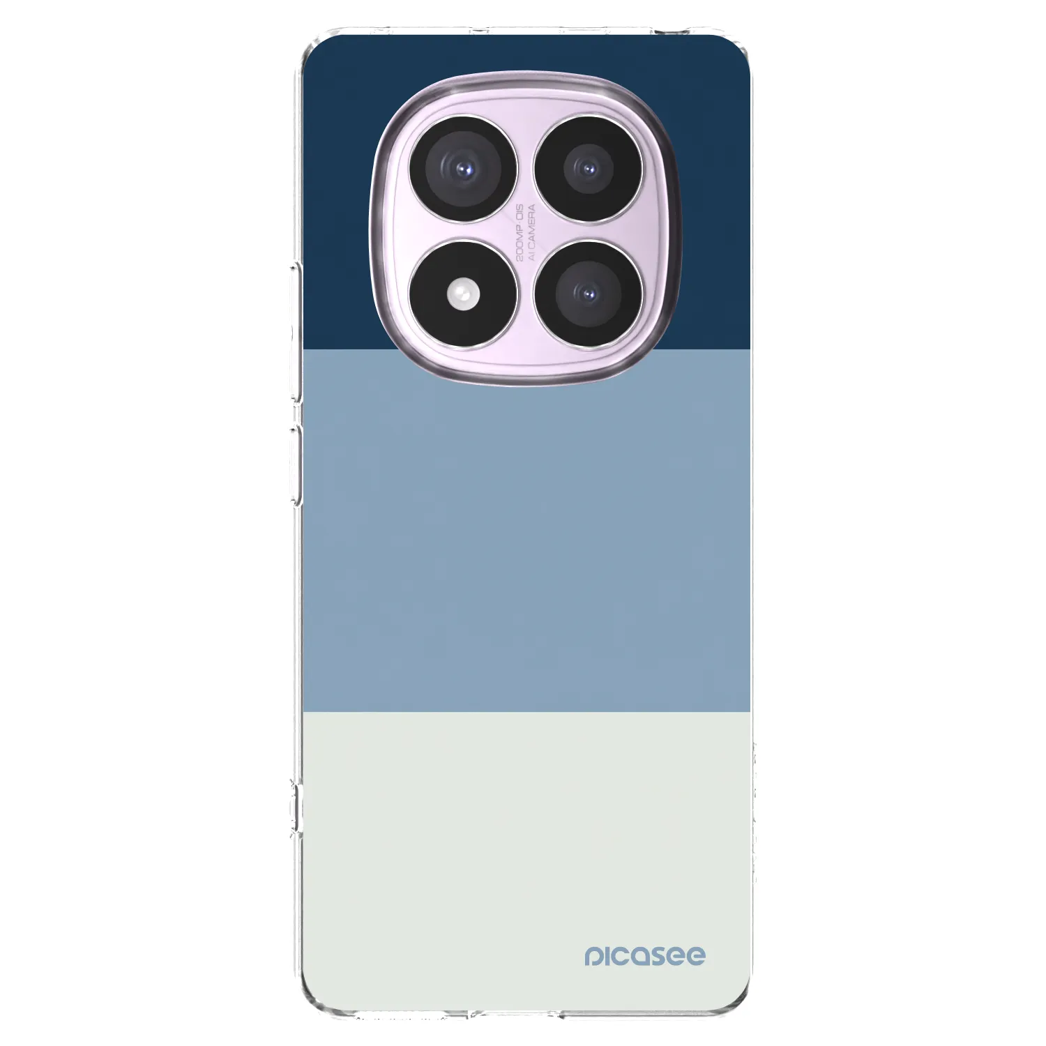 Picasee silikonski prozorni ovitek za Xiaomi Redmi Note 14 Pro 5G - Coastal Blue