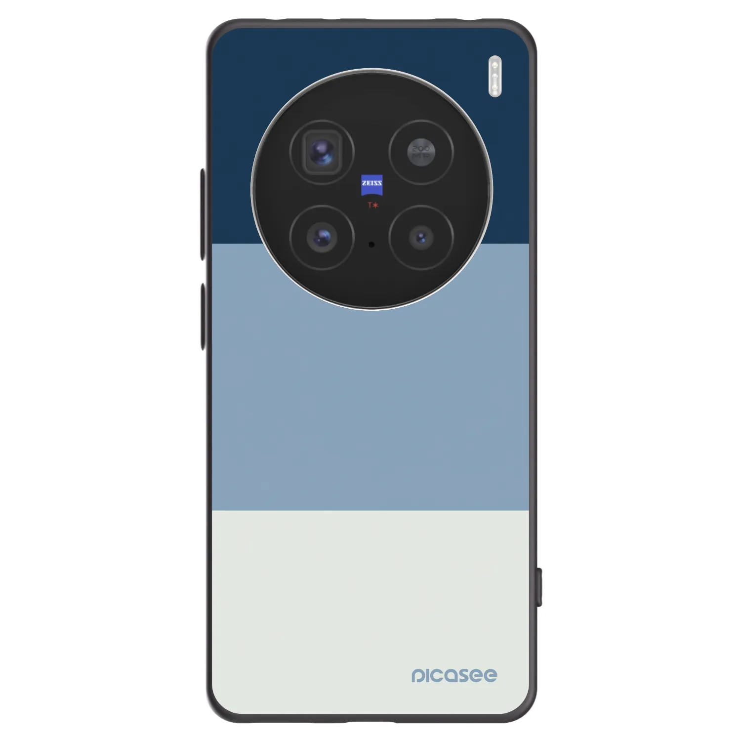 Picasee silikonski črni ovitek za Vivo X200 Pro - Coastal Blue
