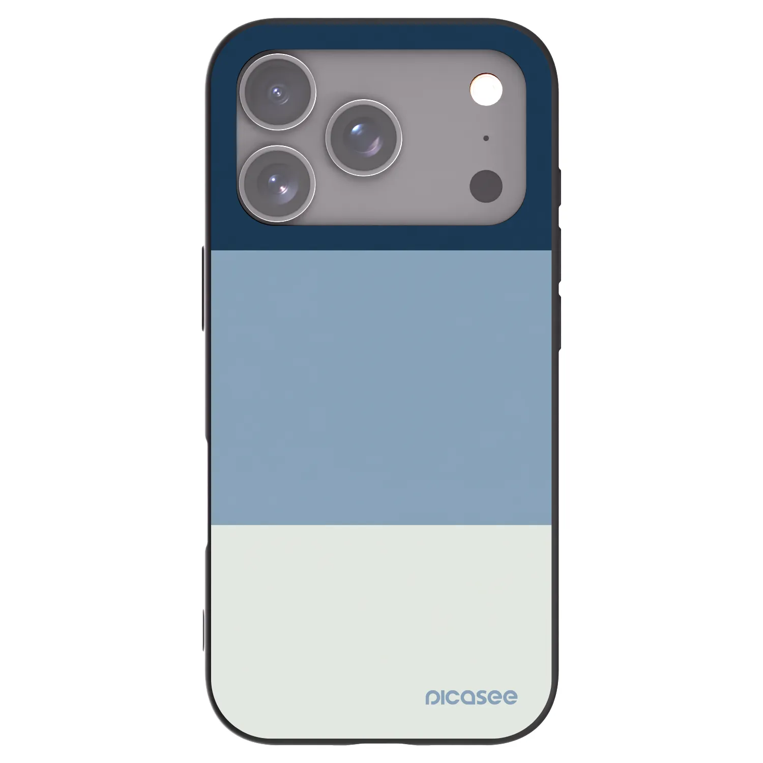 Picasee silikonski črni ovitek za Apple iPhone 17 Pro - Coastal Blue