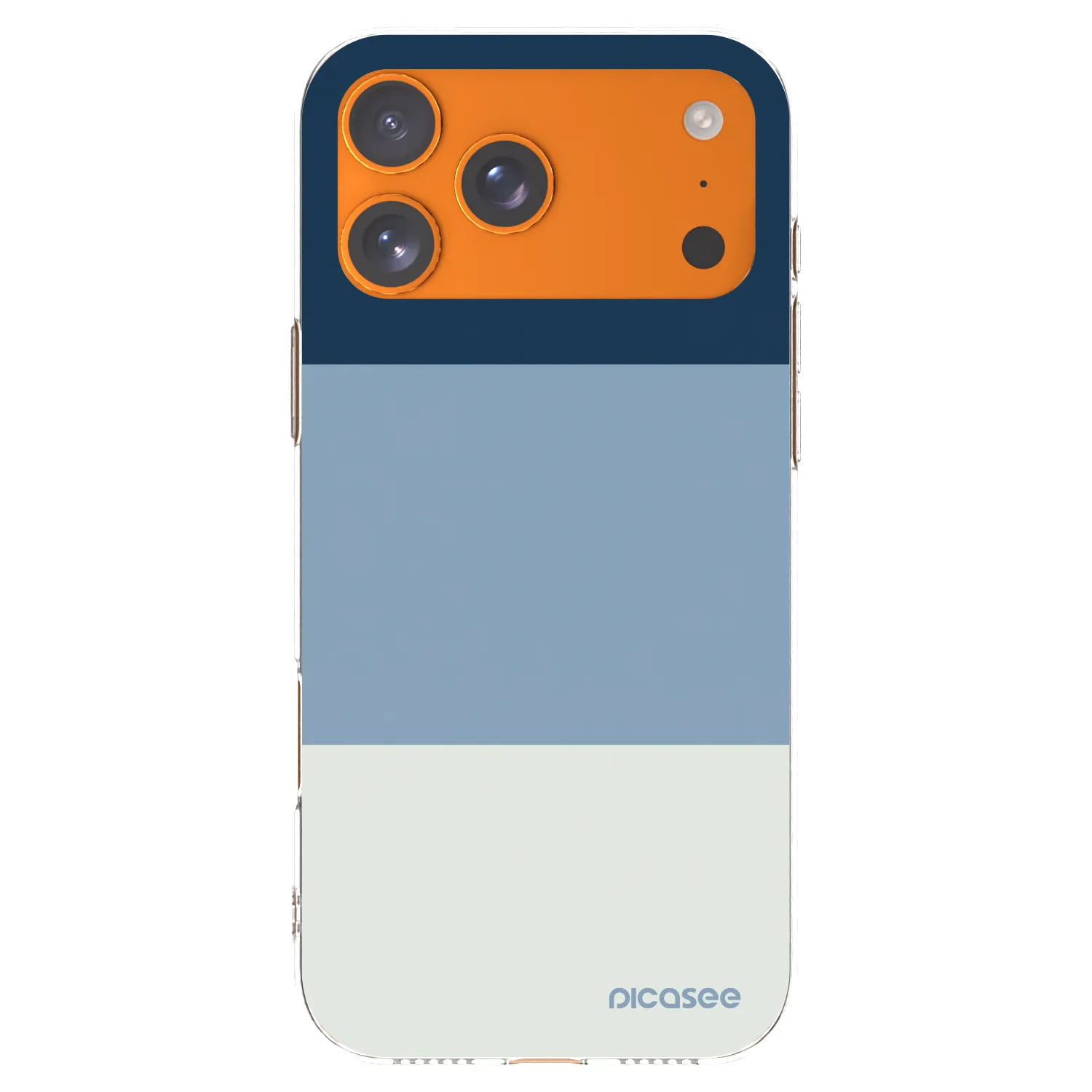 Picasee silikonski prozorni ovitek za Apple iPhone 17 Pro Max - Coastal Blue