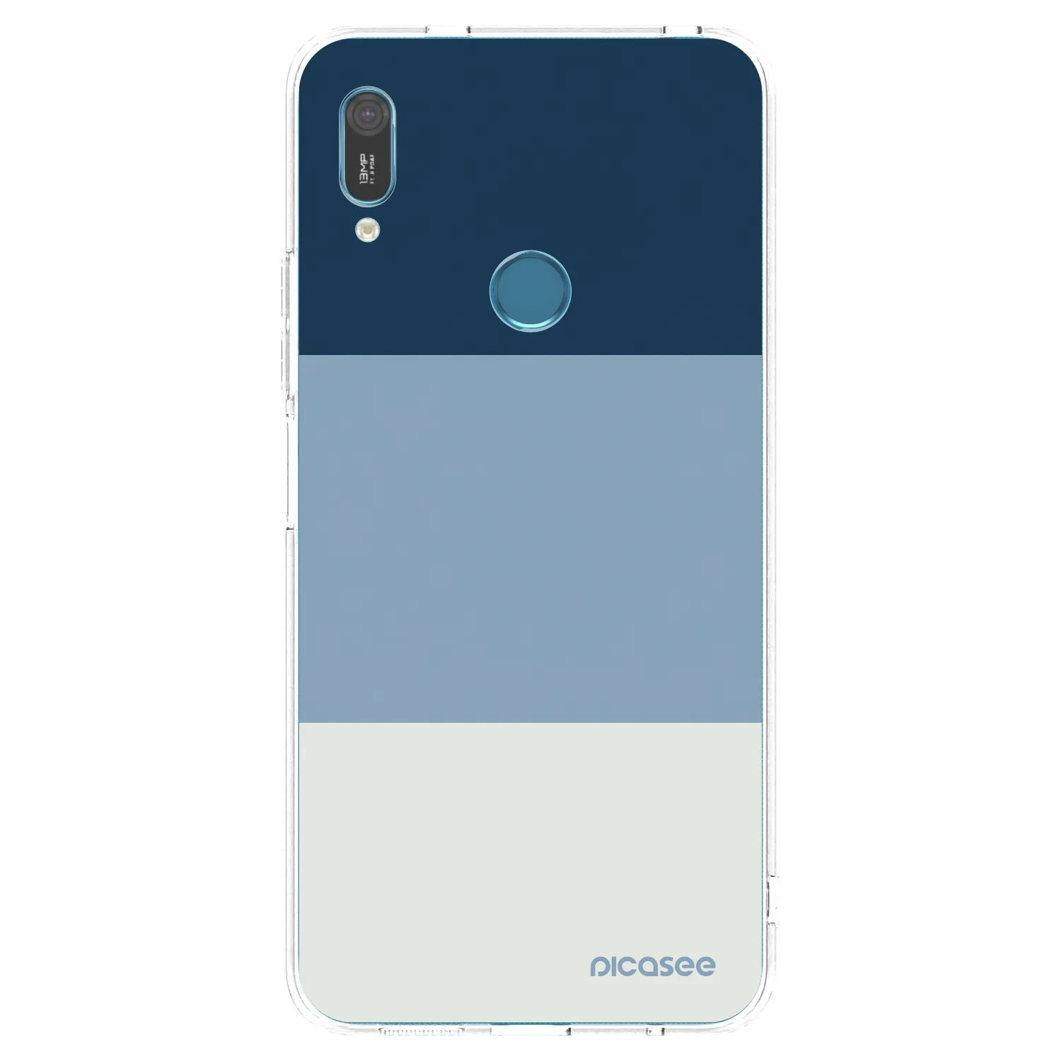 Picasee silikonski prozorni ovitek za Huawei Y6 2019 - Coastal Blue