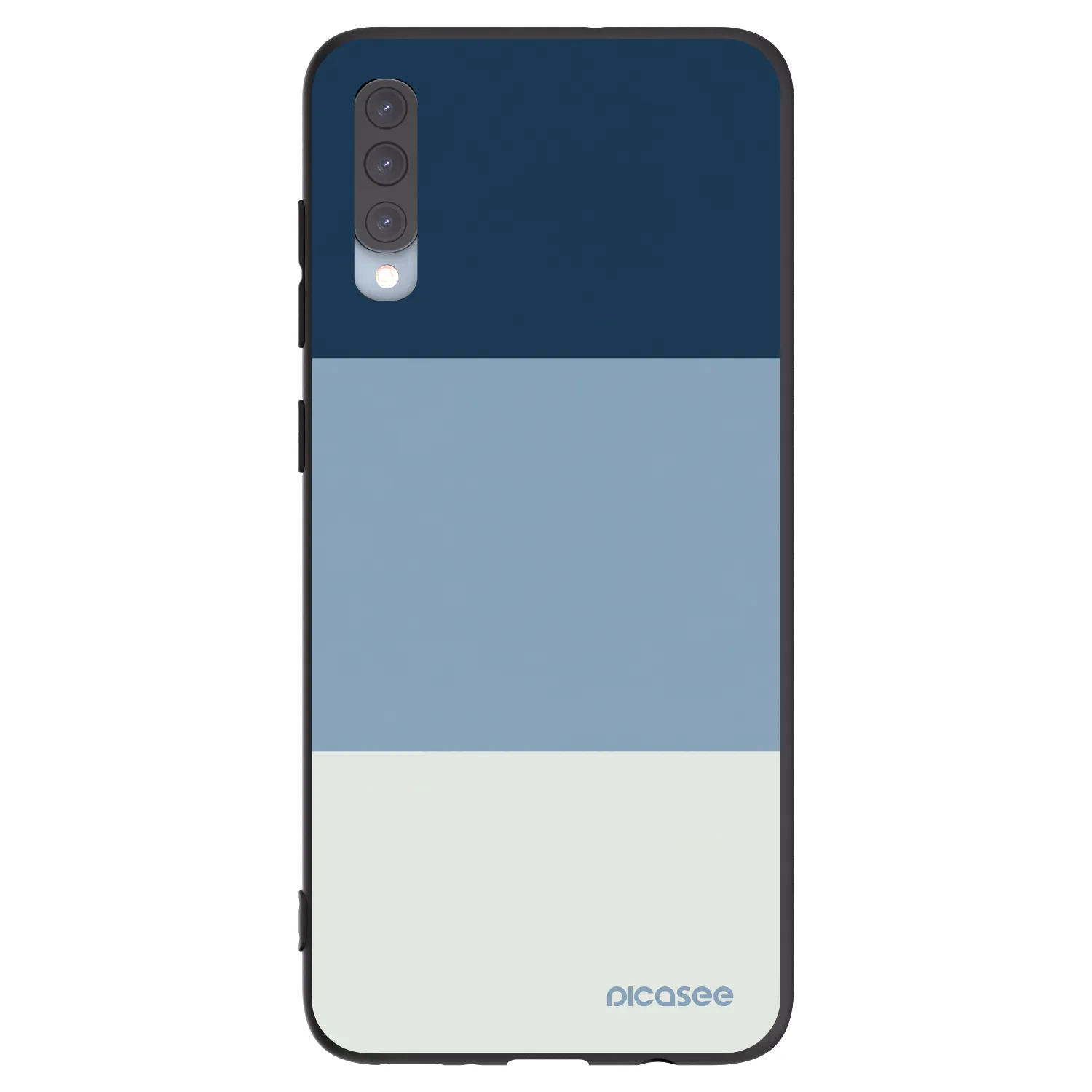 Picasee silikonski črni ovitek za Samsung Galaxy A70 A705F - Coastal Blue