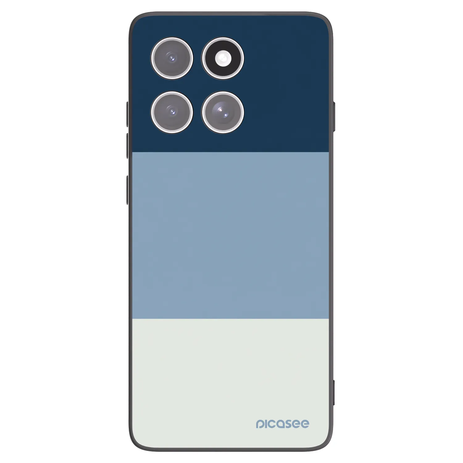 Picasee silikonski črni ovitek za Motorola Edge 60 Pro - Coastal Blue