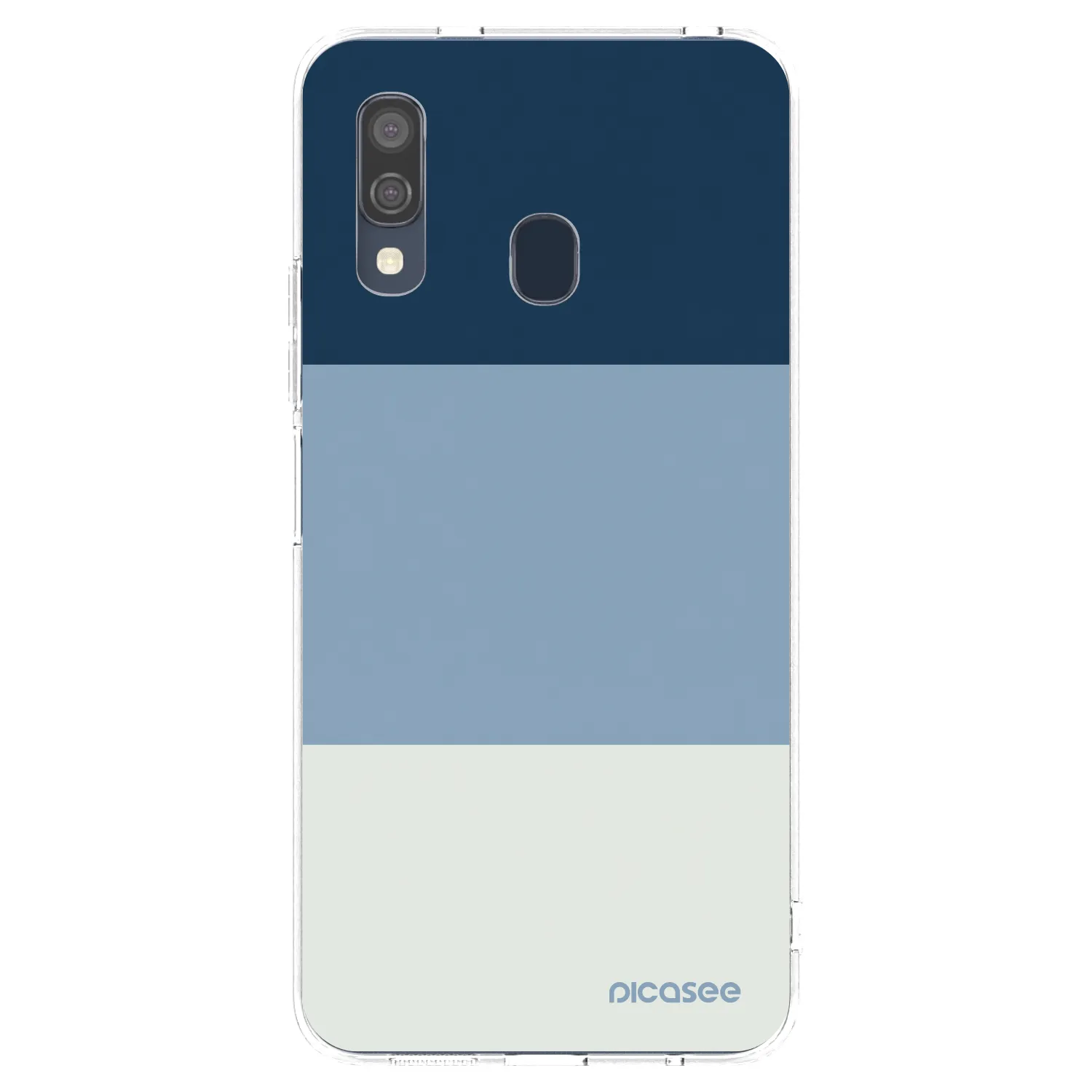 Picasee silikonski prozorni ovitek za Samsung Galaxy A40 A405F - Coastal Blue
